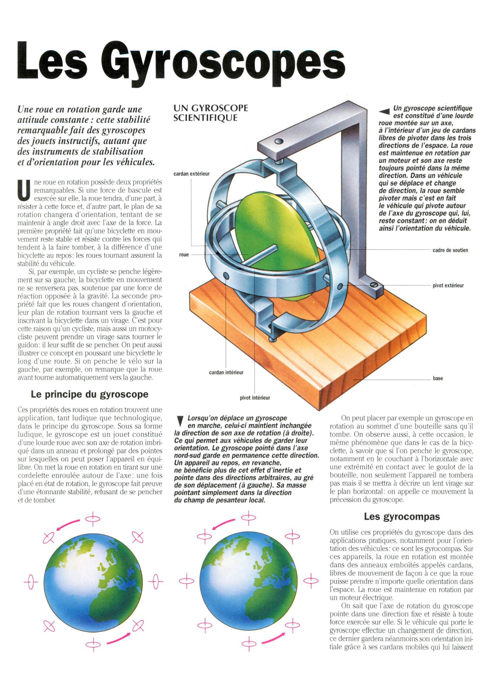 Prévisualisation du document Les gyroscopes (Sciences & Techniques)