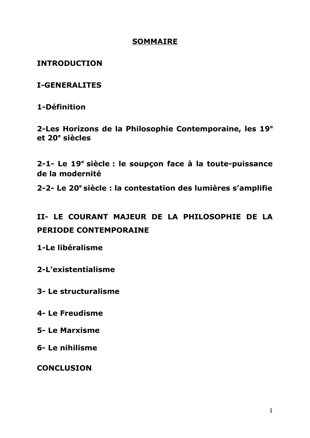 Prévisualisation du document Les Horizons de la Philosophie Contemporaine