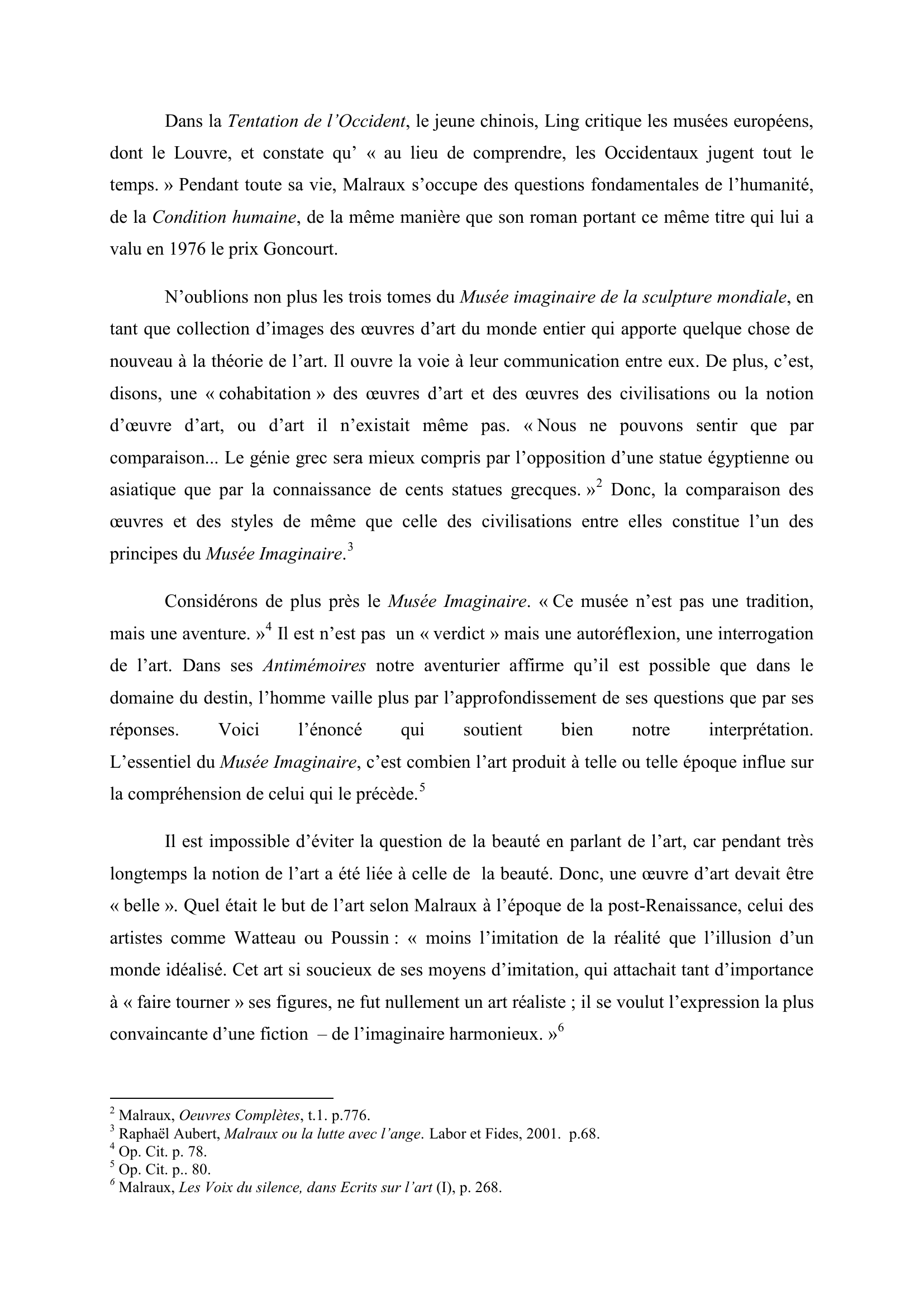 Prévisualisation du document Les idées d'un Métamorphologiste - André Malraux sur l'art