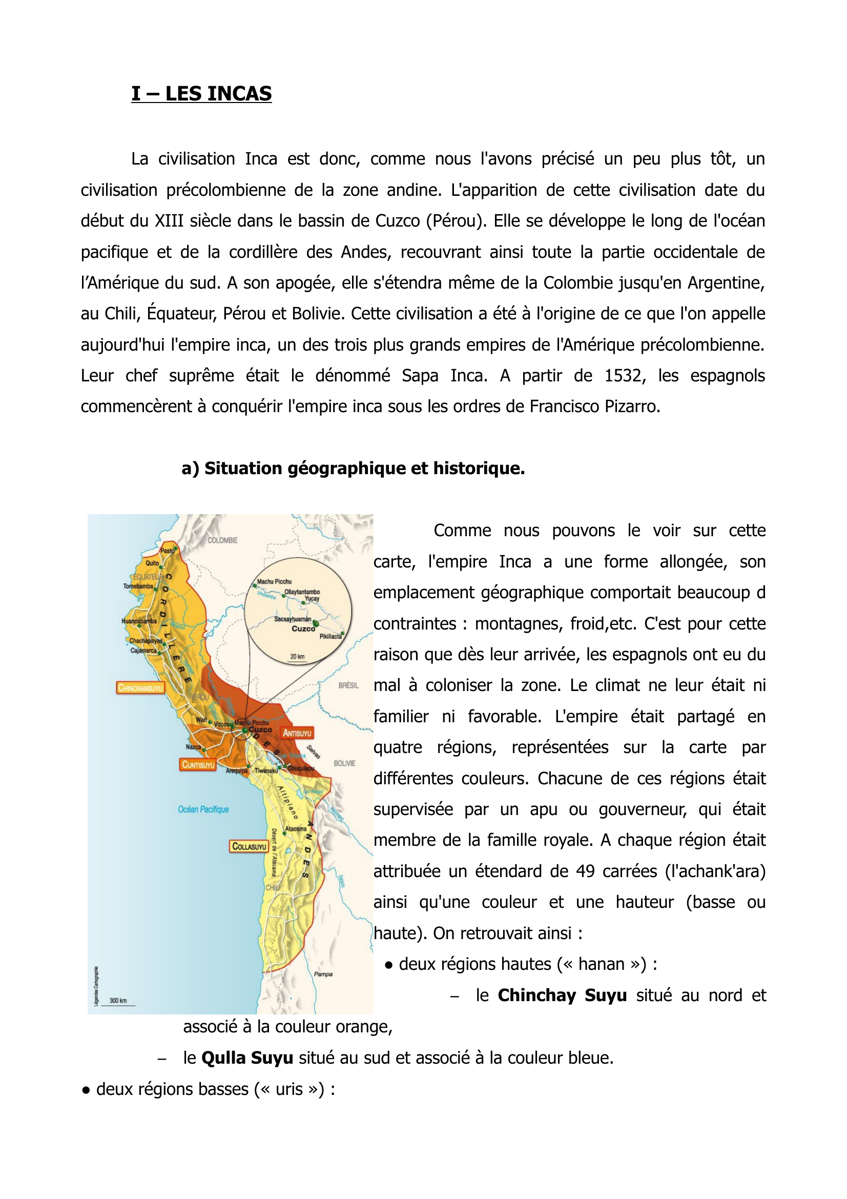 Prévisualisation du document Les Incas