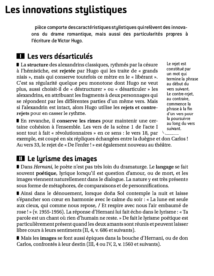 Prévisualisation du document Les innovations stylistiques dans Hernani de Hugo
