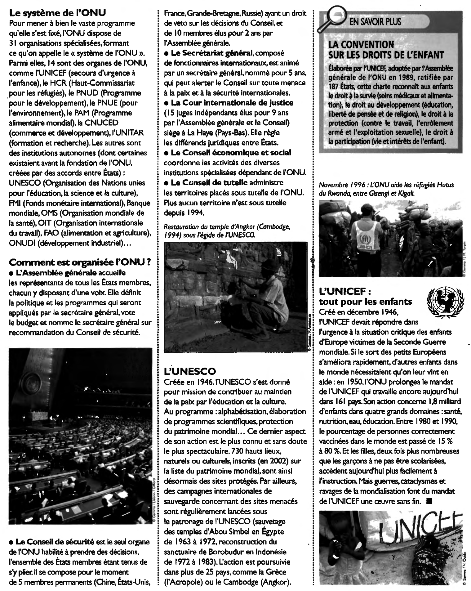 Prévisualisation du document Les institutions de l'ONU