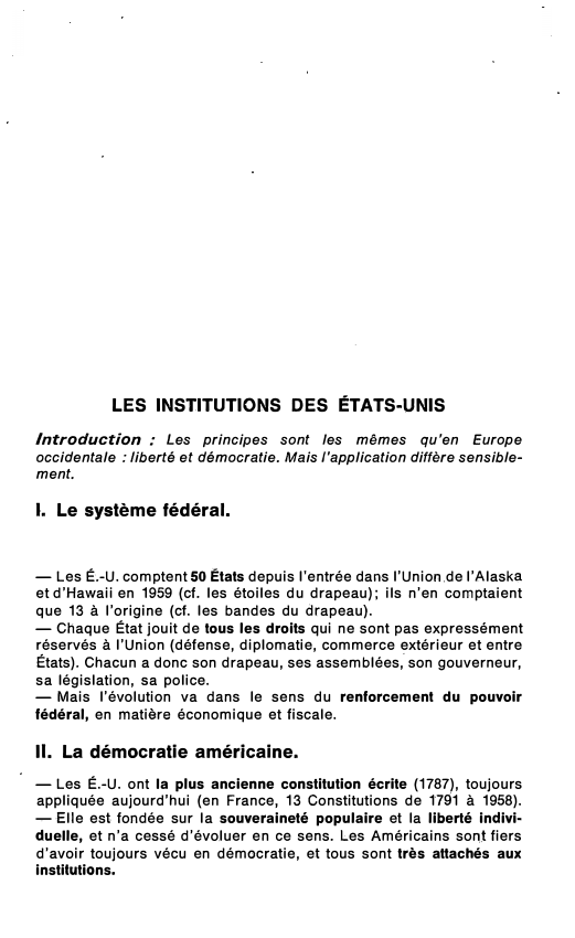 Prévisualisation du document LES INSTITUTIONS DES ÉTATS-UNIS