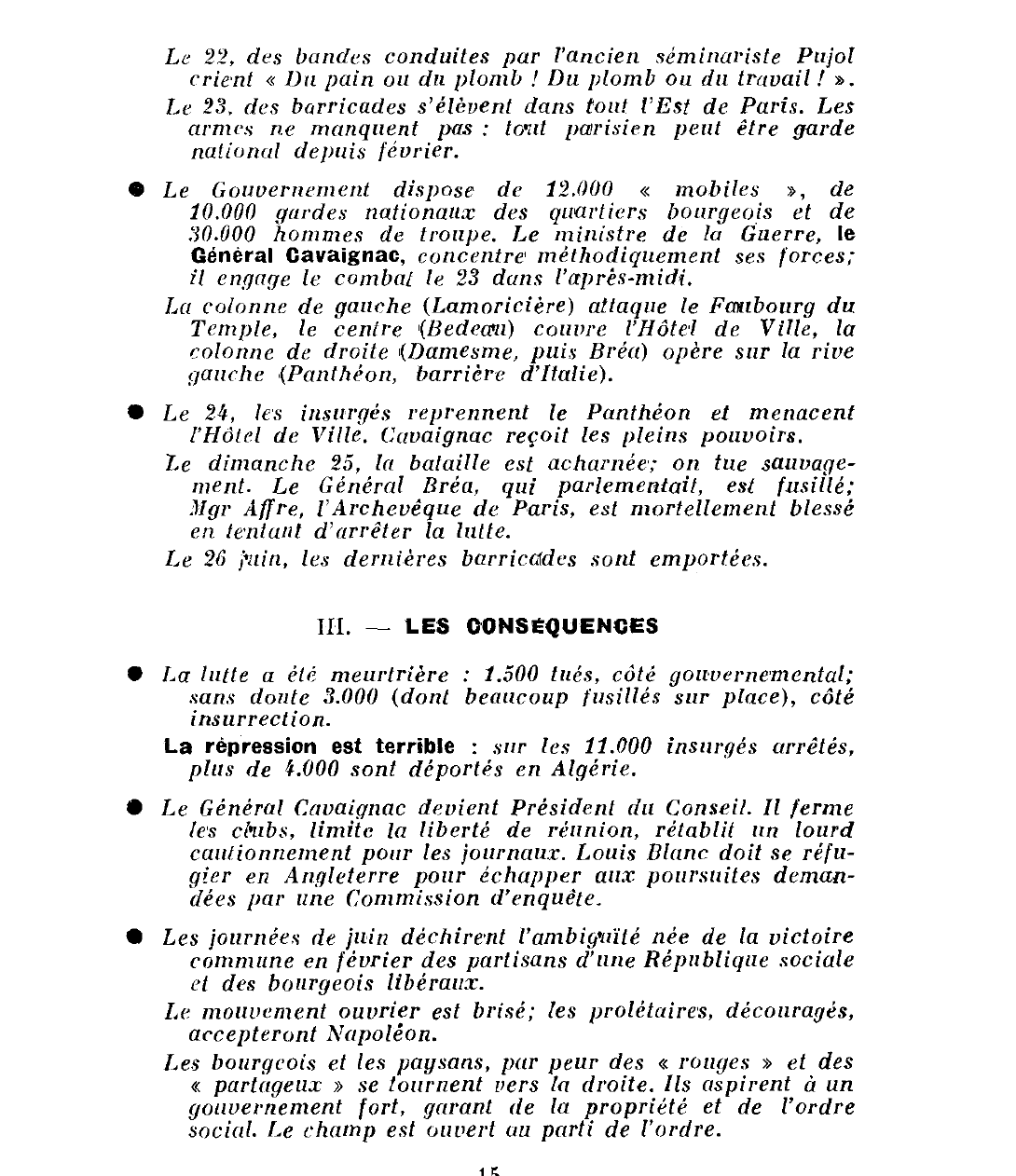 Prévisualisation du document Les journées de juin 1848 - Histoire