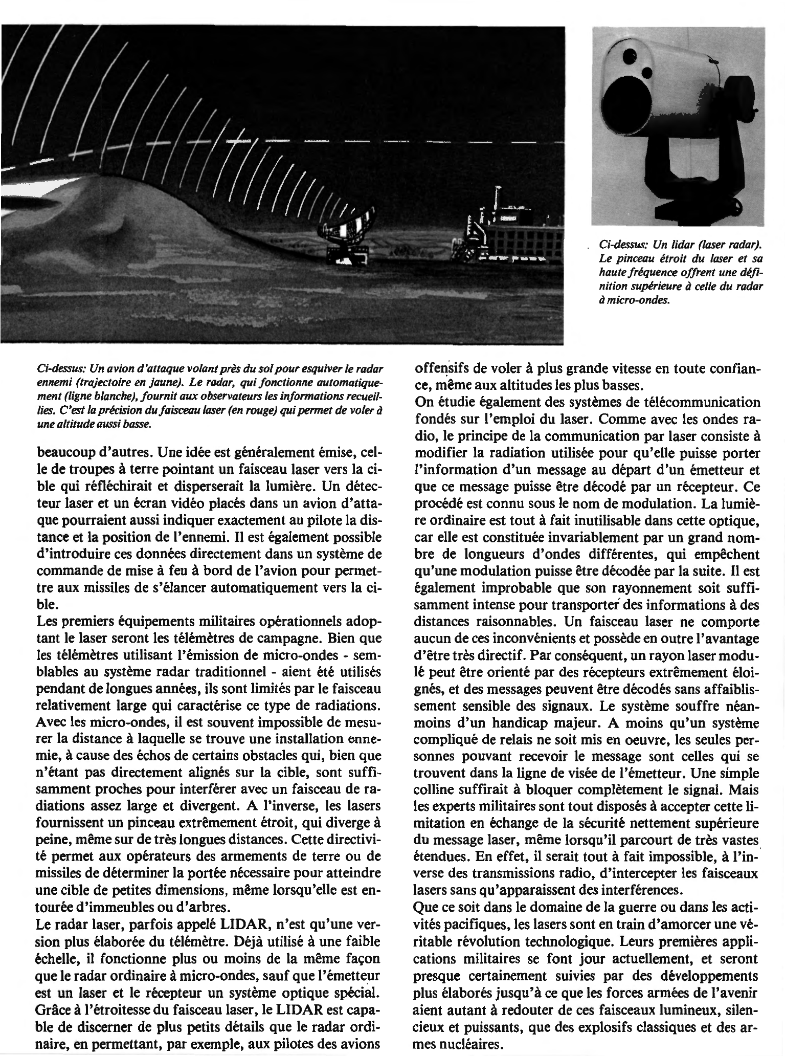 Prévisualisation du document Les lasers et la guerre