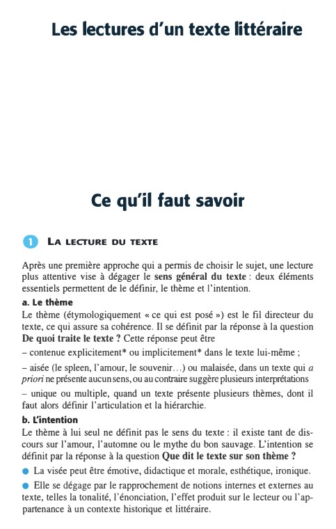 Prévisualisation du document Les lectures d'un texte littéraire

Ce qu'il faut savoir

0

LA LECTURE DU TEXTE

Après une première approche qui a...