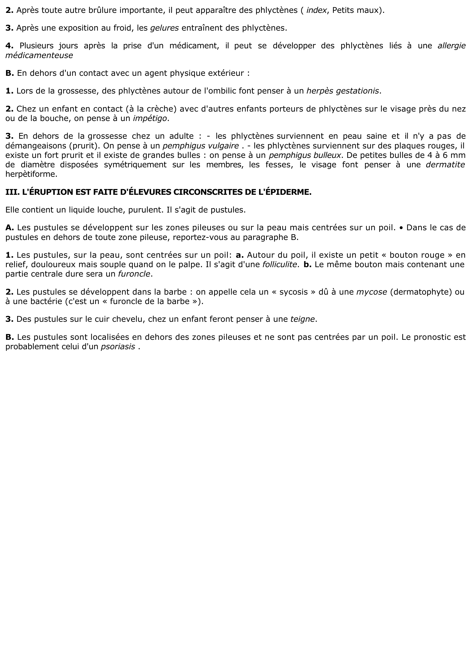 Prévisualisation du document LES LÉSIONS DE LA PEAU : LES BOUTONS