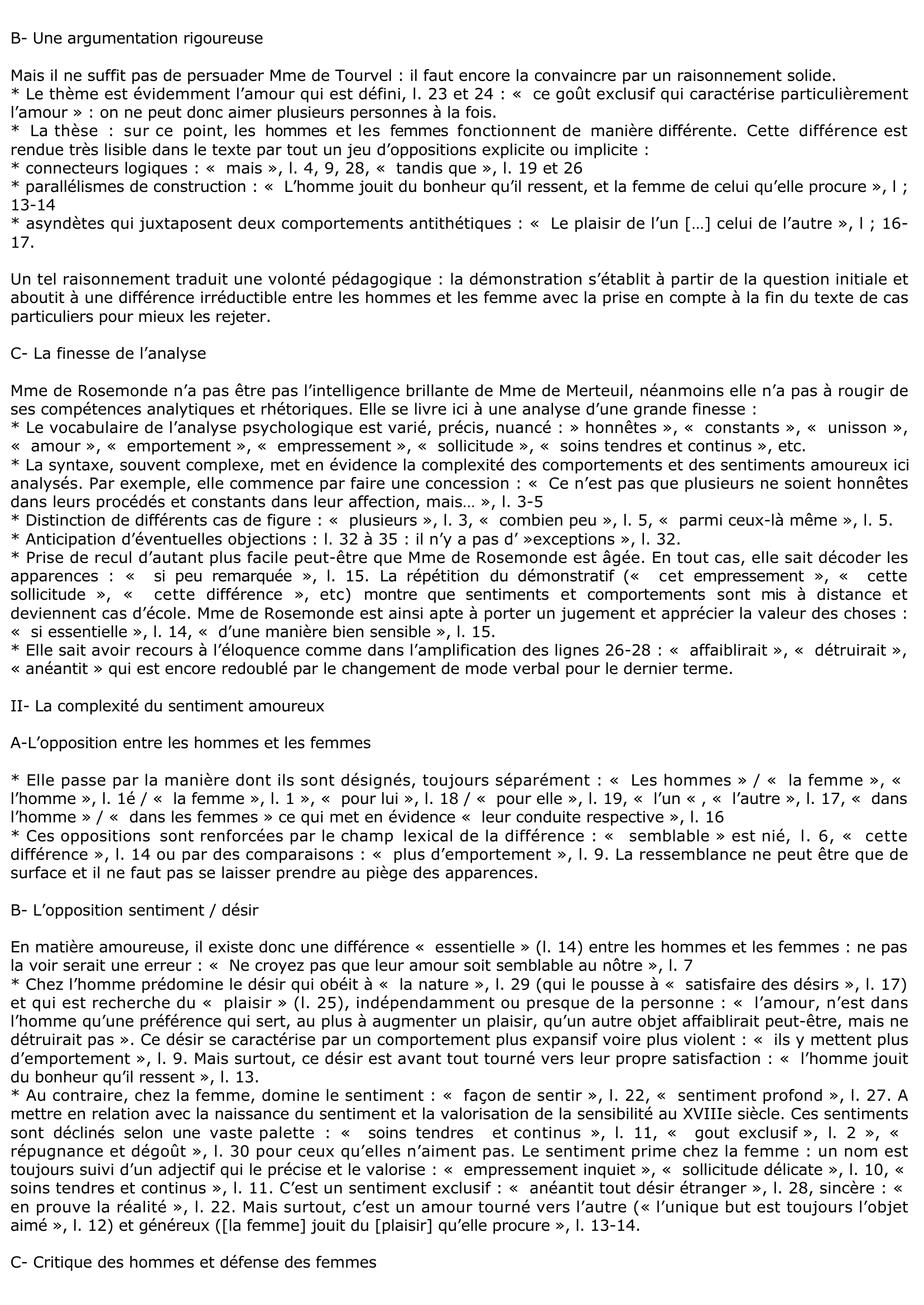 Prévisualisation du document Les Liaisons dangereuses : lettre CXXX