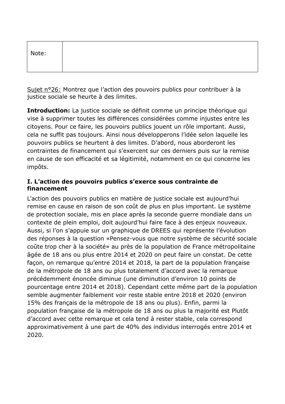 Prévisualisation du document les limites des pouvoir publics pour contribuer à la justice sociale