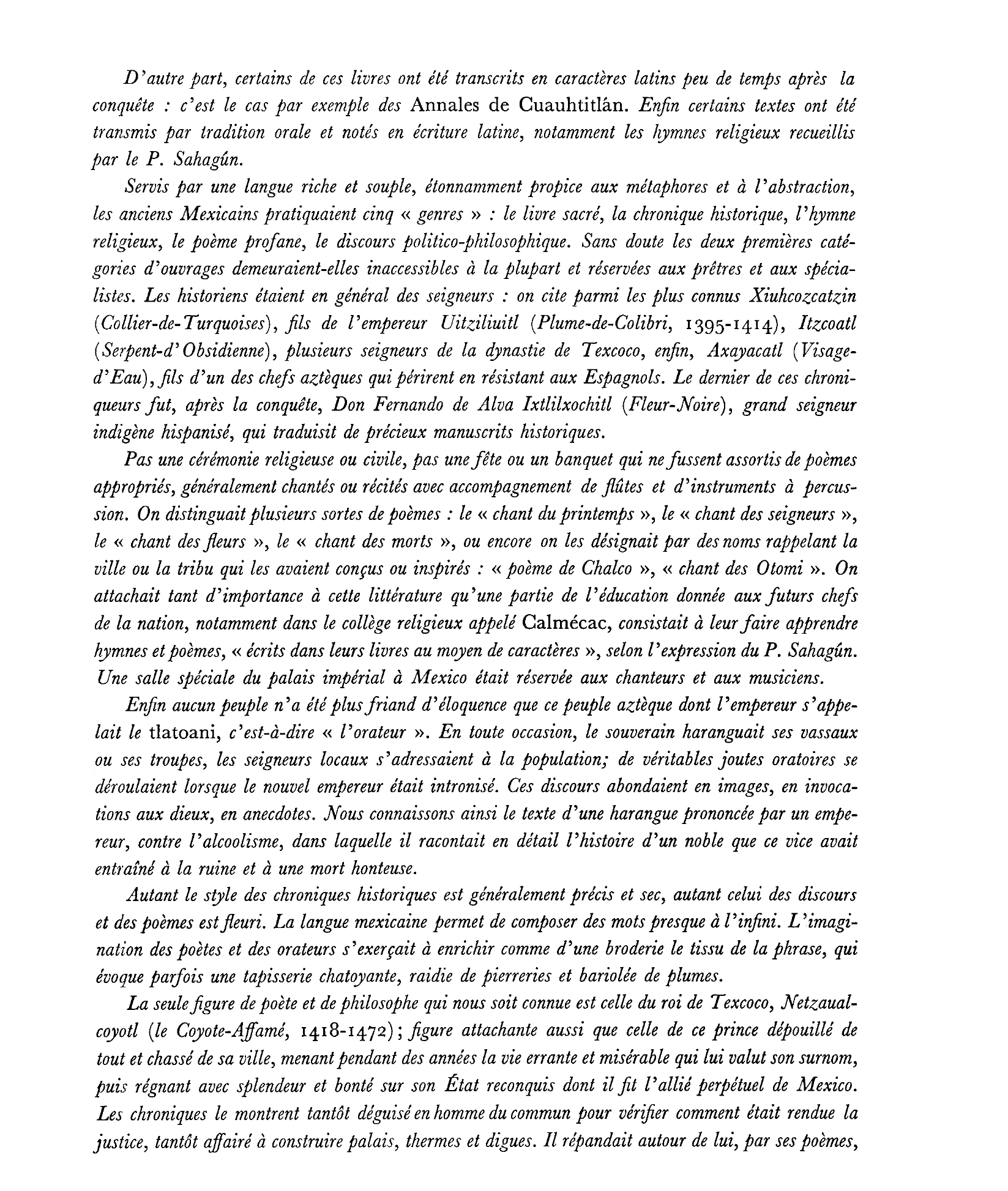 Prévisualisation du document LES LITTÉRATURES ANCIENNES DE L'AMÉRIQUE CENTRALE ET MÉRIDIONALE