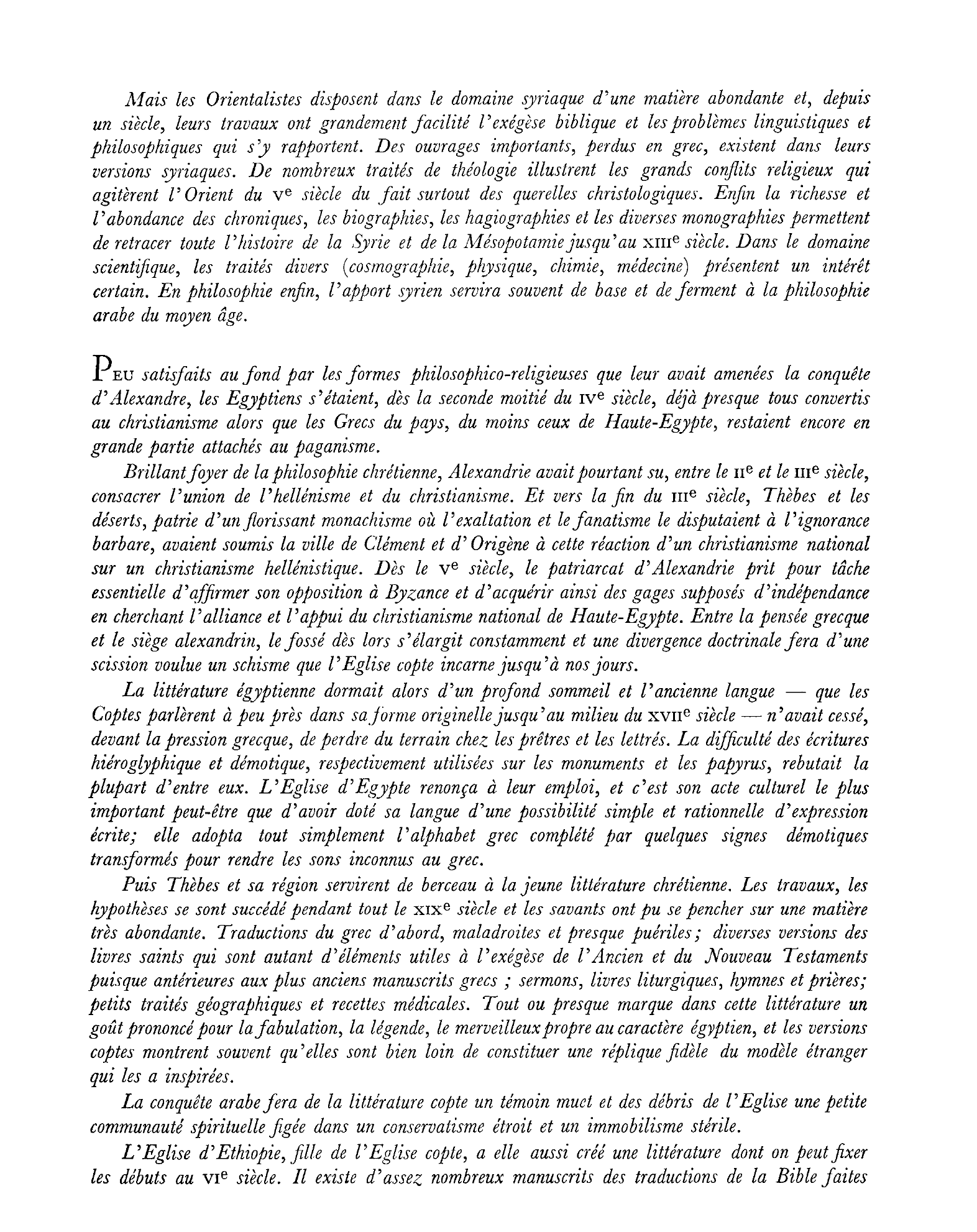 Prévisualisation du document LES LITTÉRATURES CHRÉTIENNES D'ORIENT