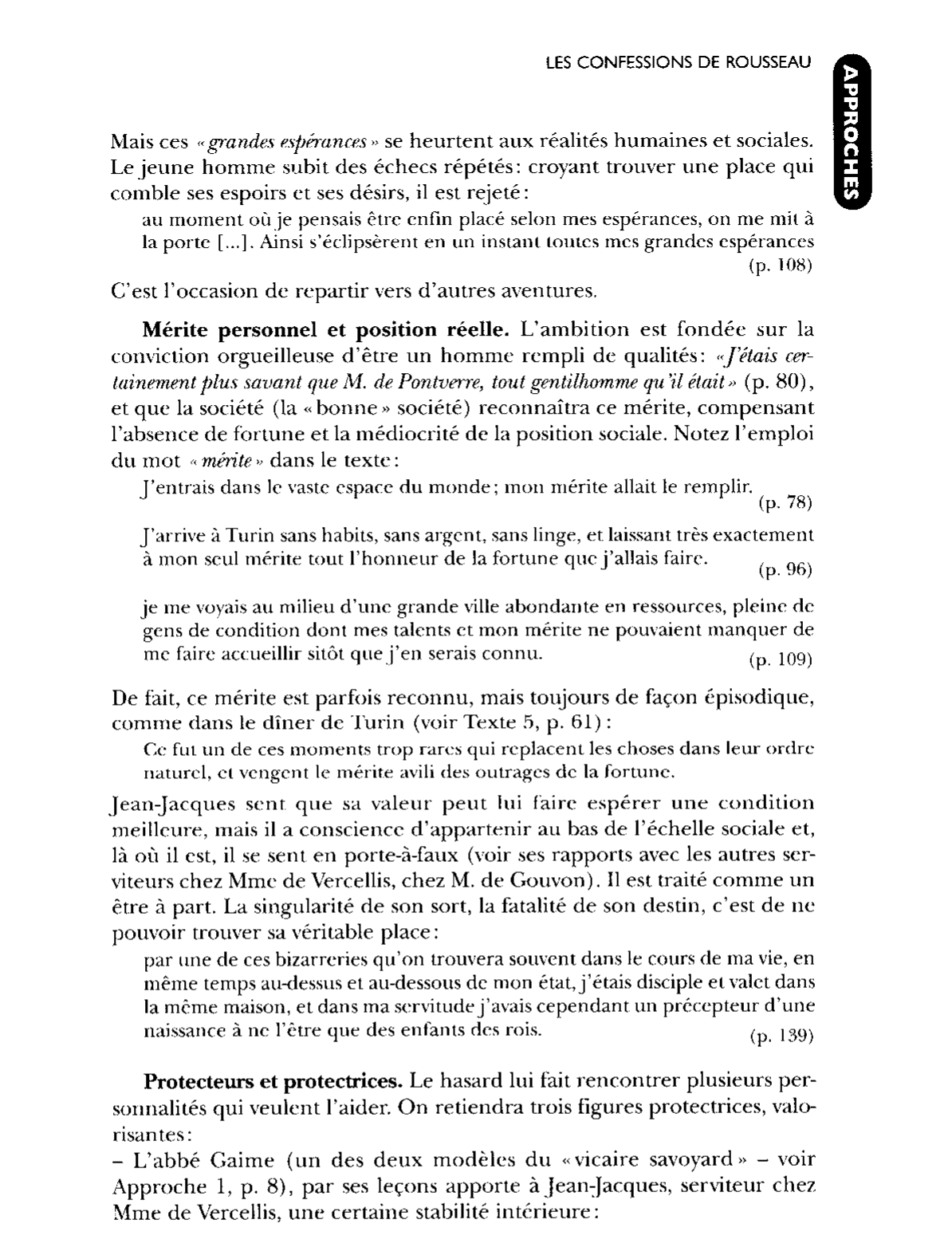 Prévisualisation du document Les livres Il à IV,    	  récit de formation et récit picaresque - Confessions de Rousseau