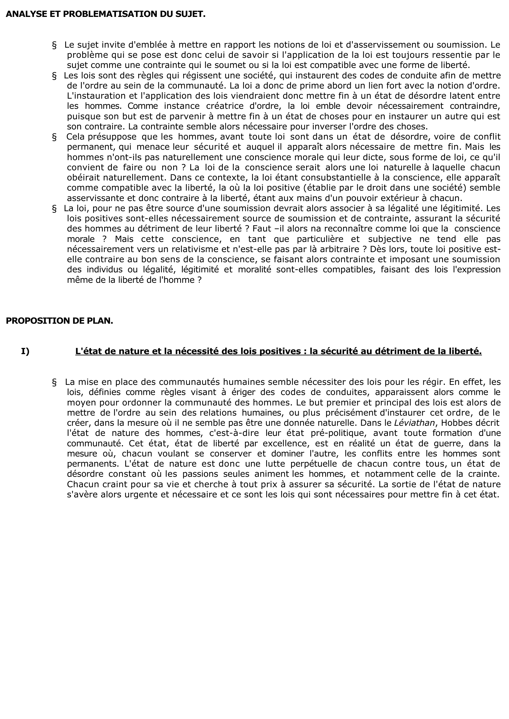 Prévisualisation du document Les lois nous asservissent-elles?