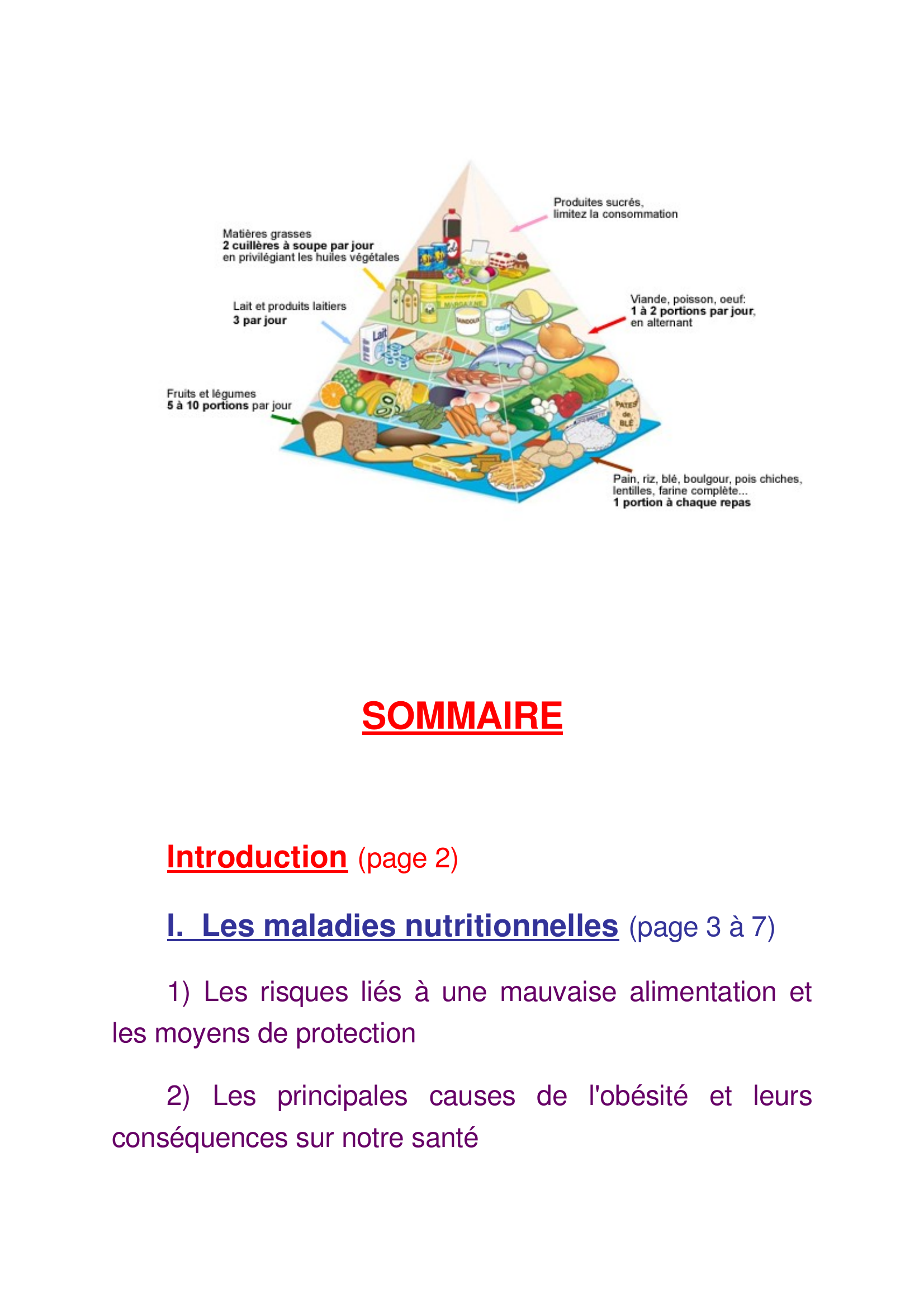 Prévisualisation du document Les maladies nutritionnelles et certain cancers