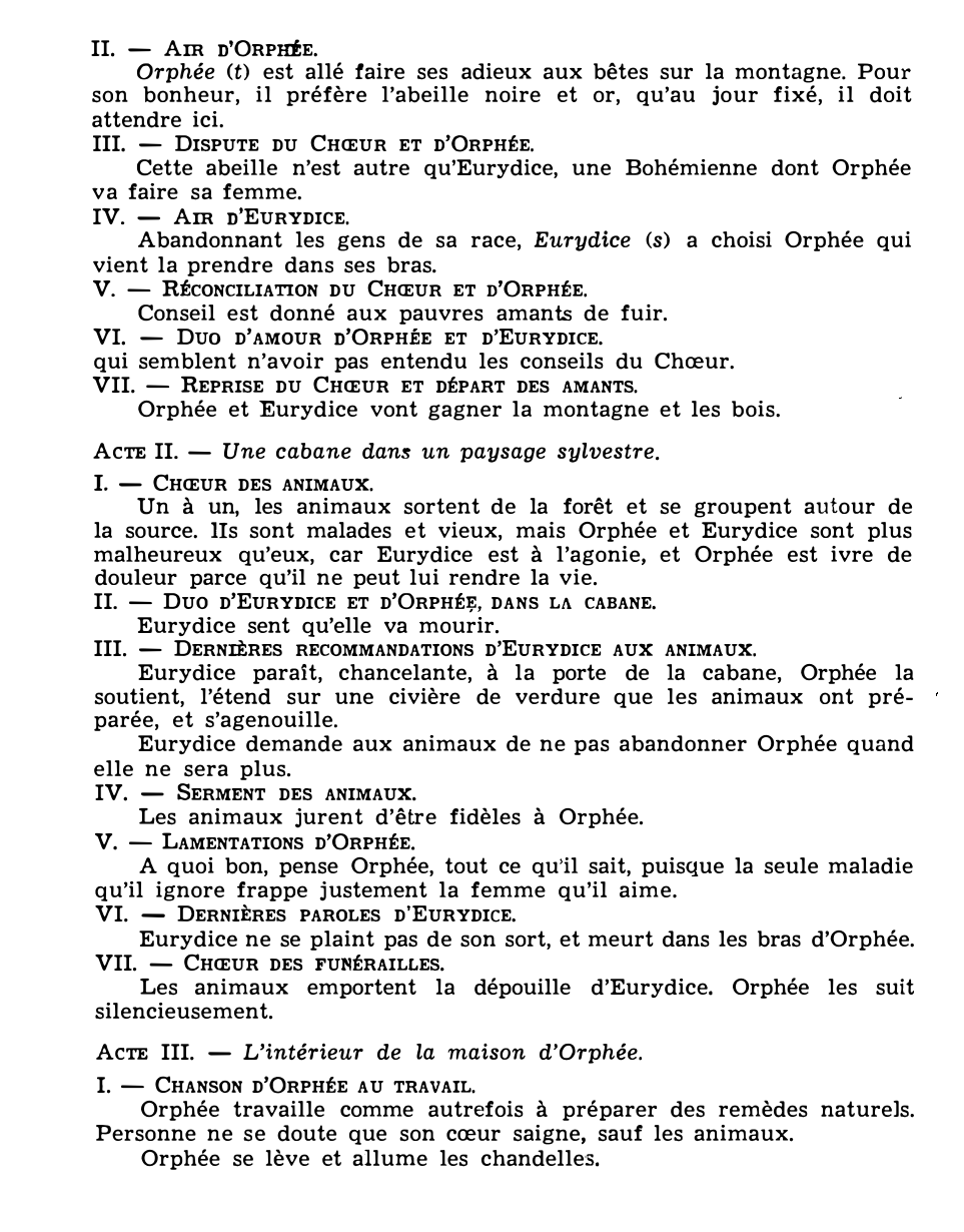 Prévisualisation du document LES MALHEURS D’ORPHEE de Darius Milhaud (résumé et analyse de l’œuvre – Répertoire lyrique)