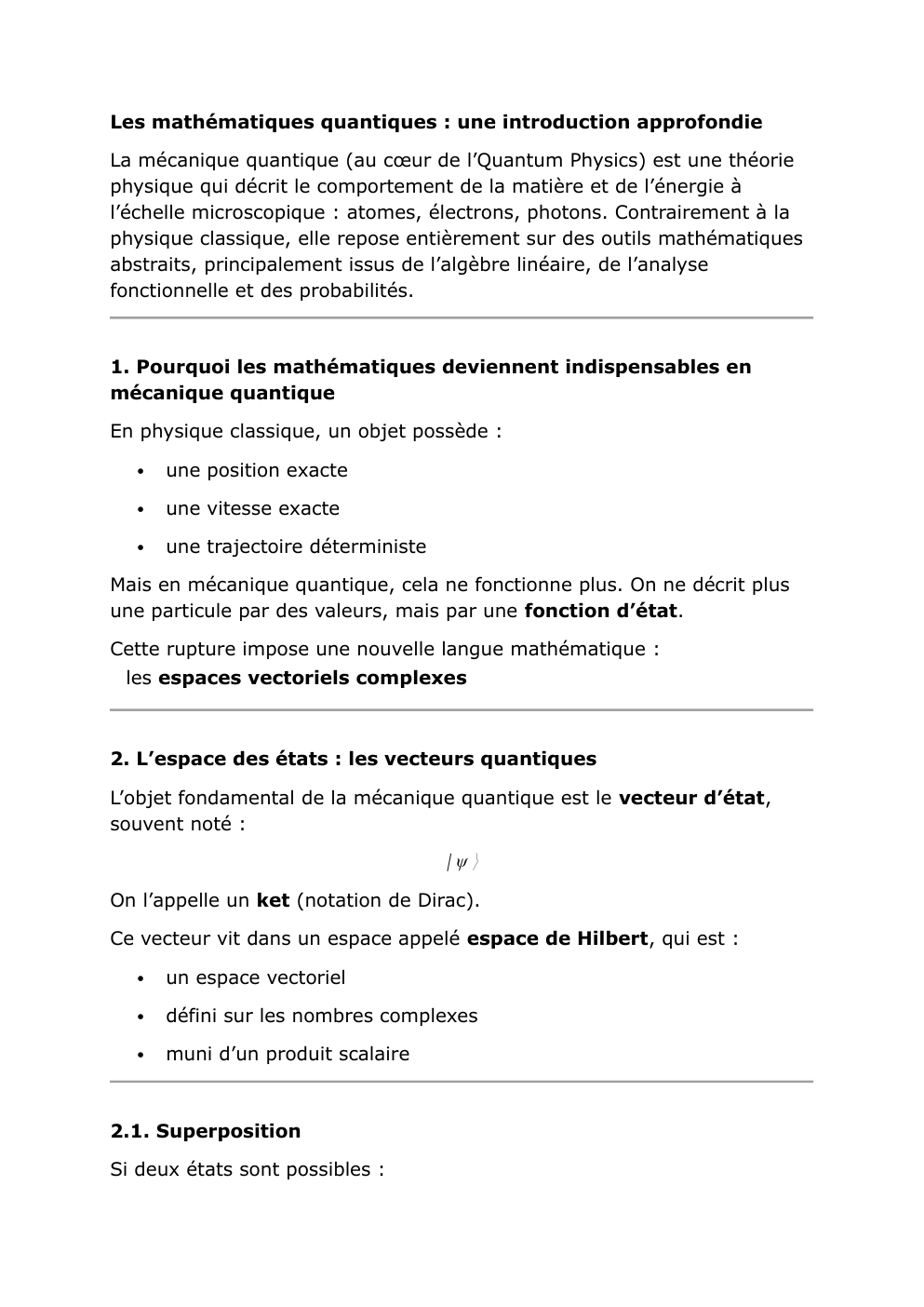 Prévisualisation du document les mathématiques quantiques