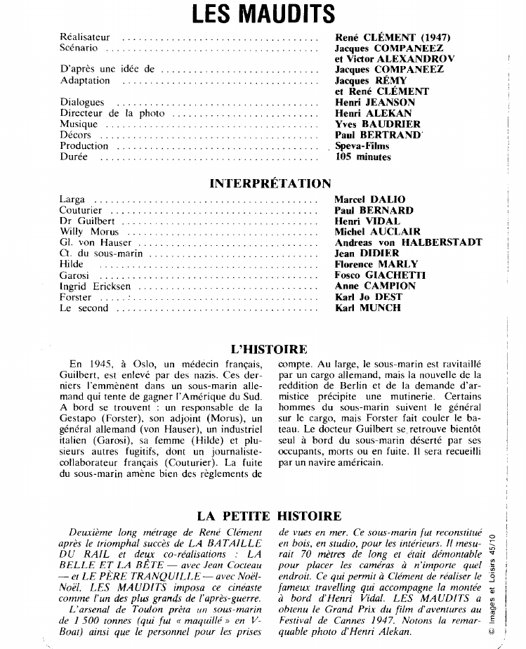 Prévisualisation du document LES MAUDITS