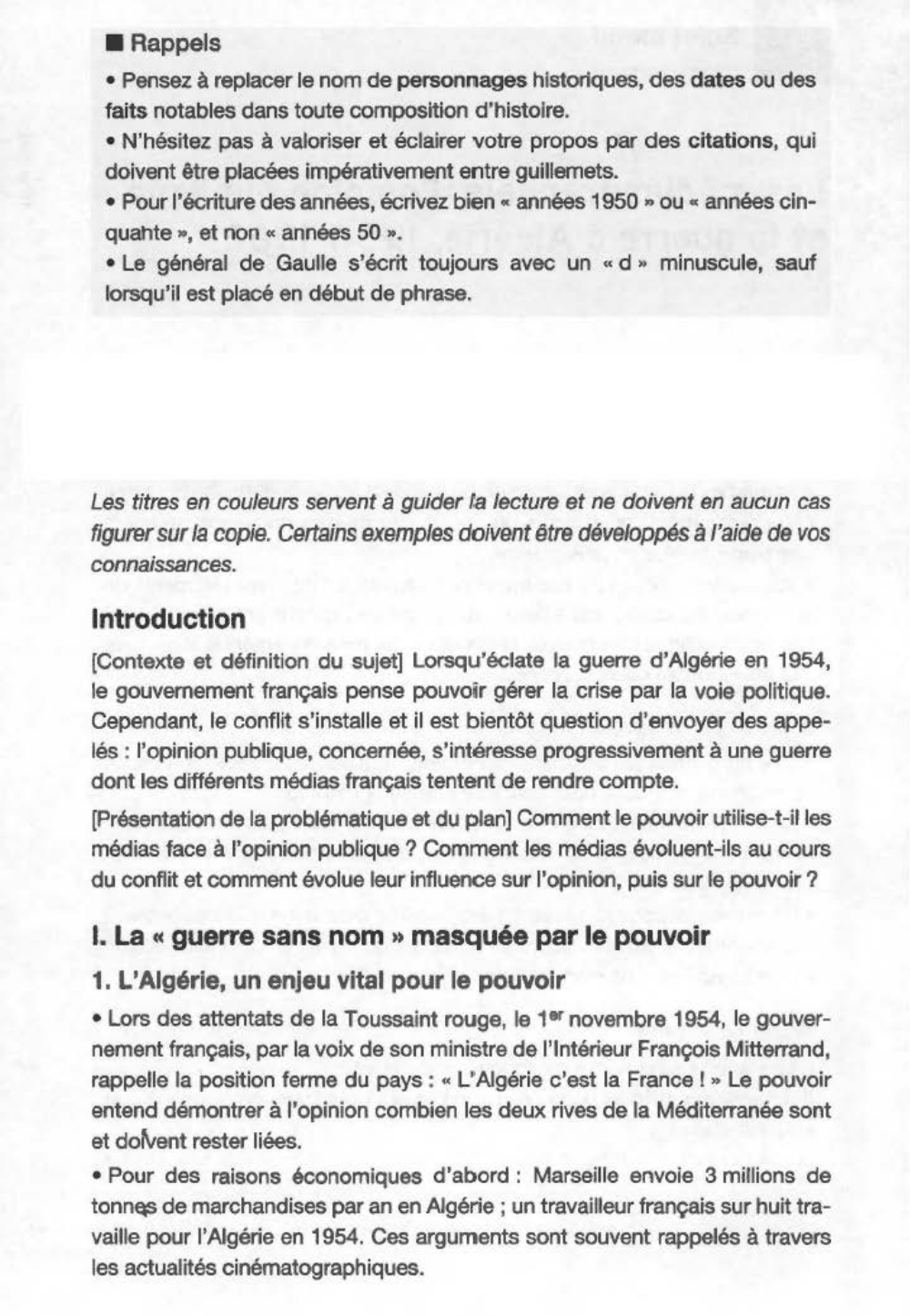 Prévisualisation du document Les médias français, l'opinion publique et la guerre d'Algérie, 1954-1962 (histoire)