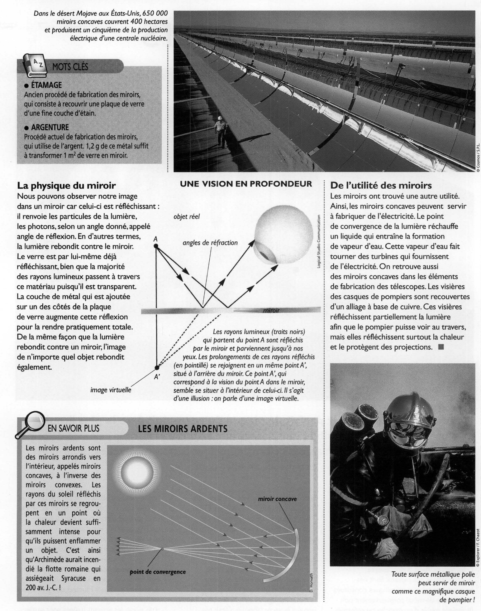 Prévisualisation du document Les miroirs