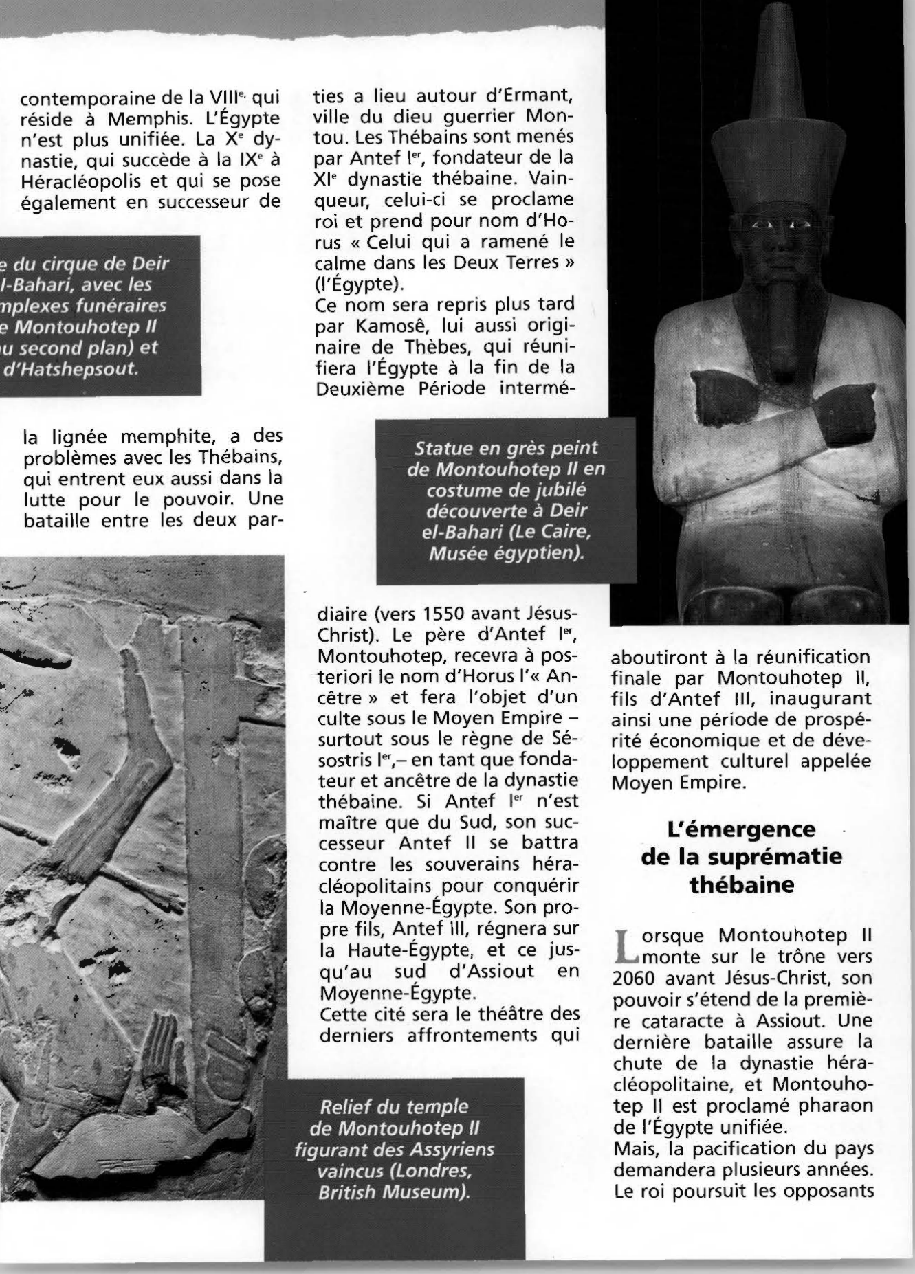 Prévisualisation du document Les Montouhotep restaurent la monarchie (Egypte - Pharaons)