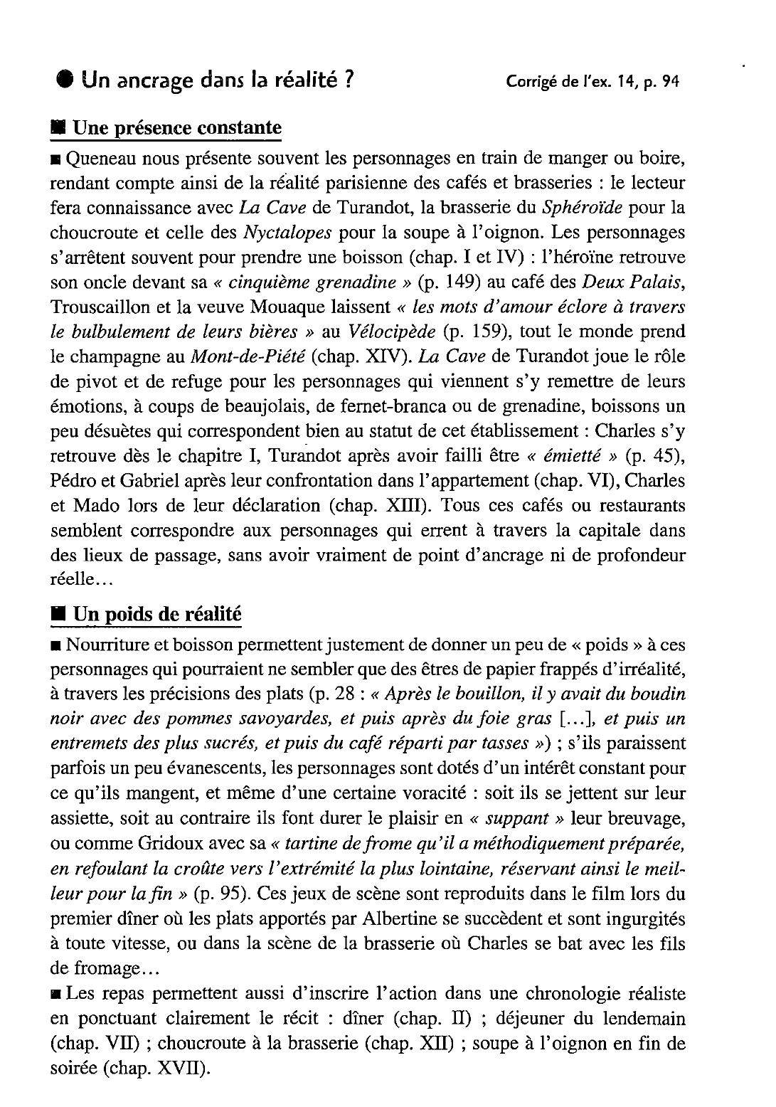Prévisualisation du document Les motifs de la nourriture et de la boisson dans Zazie dans le métro --> roman de Raymond Queneau