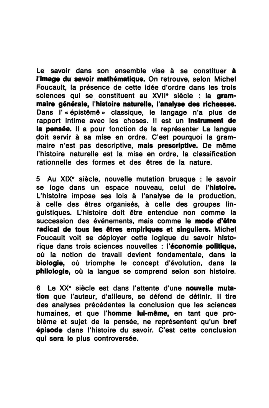 Prévisualisation du document Les Mots et les Choses de Foucault (Michel)