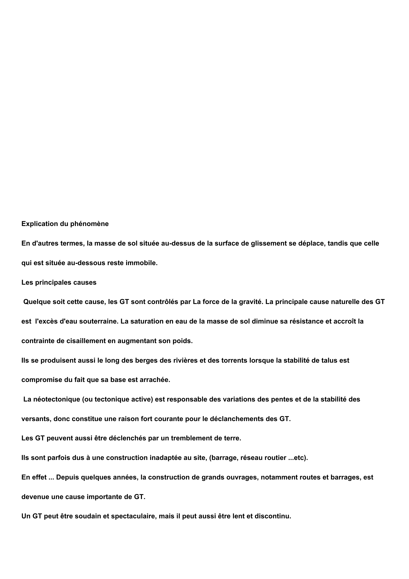 Prévisualisation du document LES MOUVEMENTS DE TERRAINS