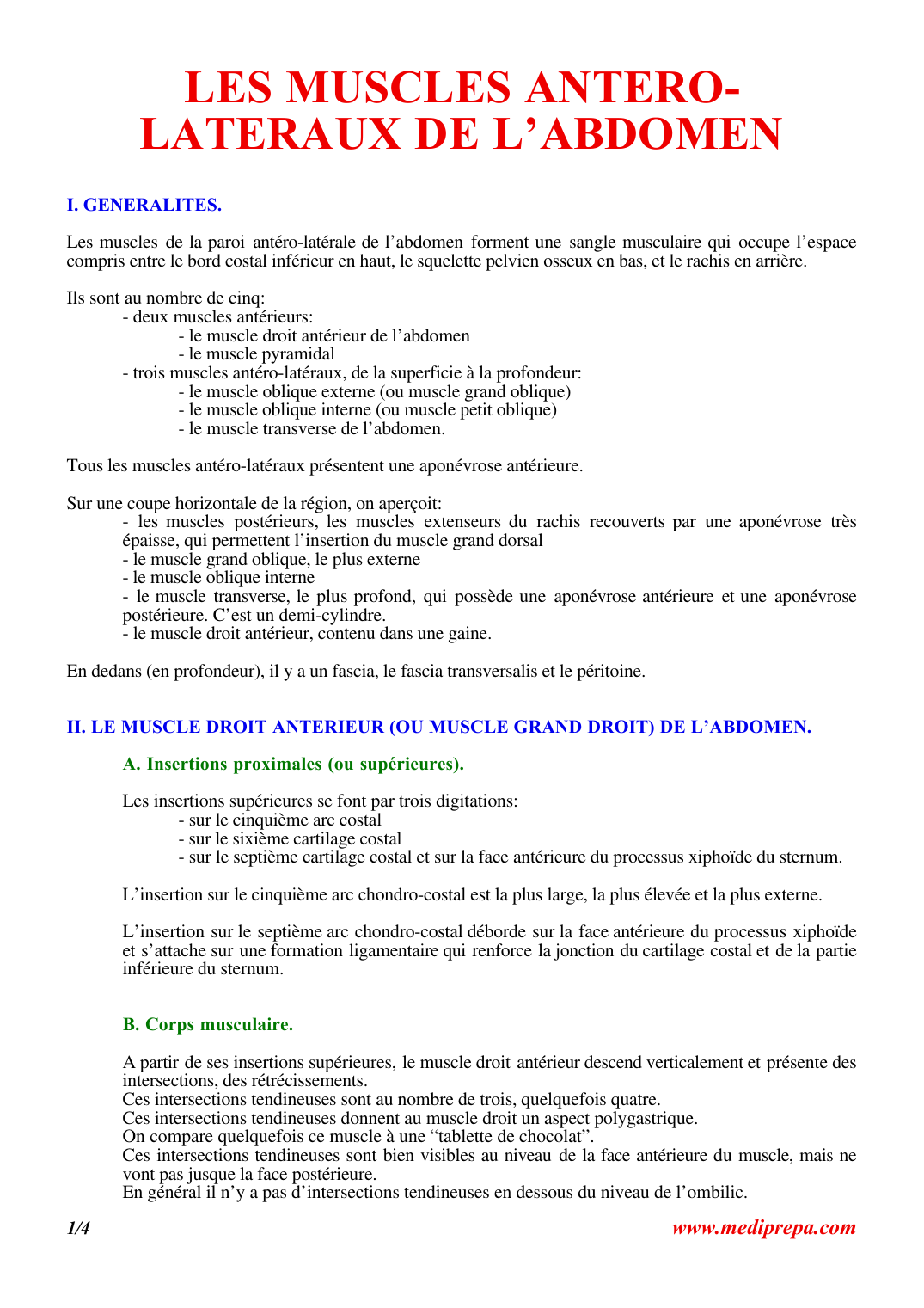 Prévisualisation du document LES MUSCLES ANTERO-LATERAUX DE L'ABDOMEN.