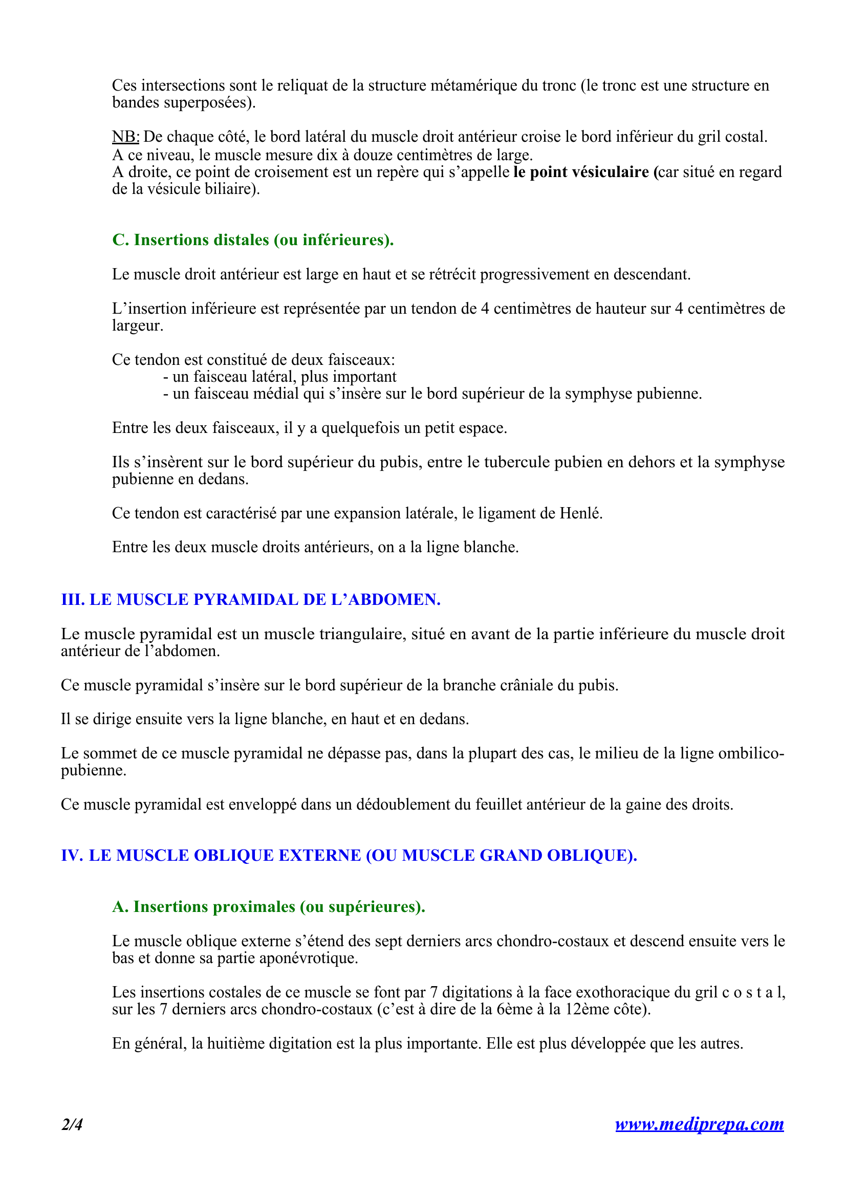Prévisualisation du document LES MUSCLES ANTERO-  LATERAUX DE L’ABDOMEN