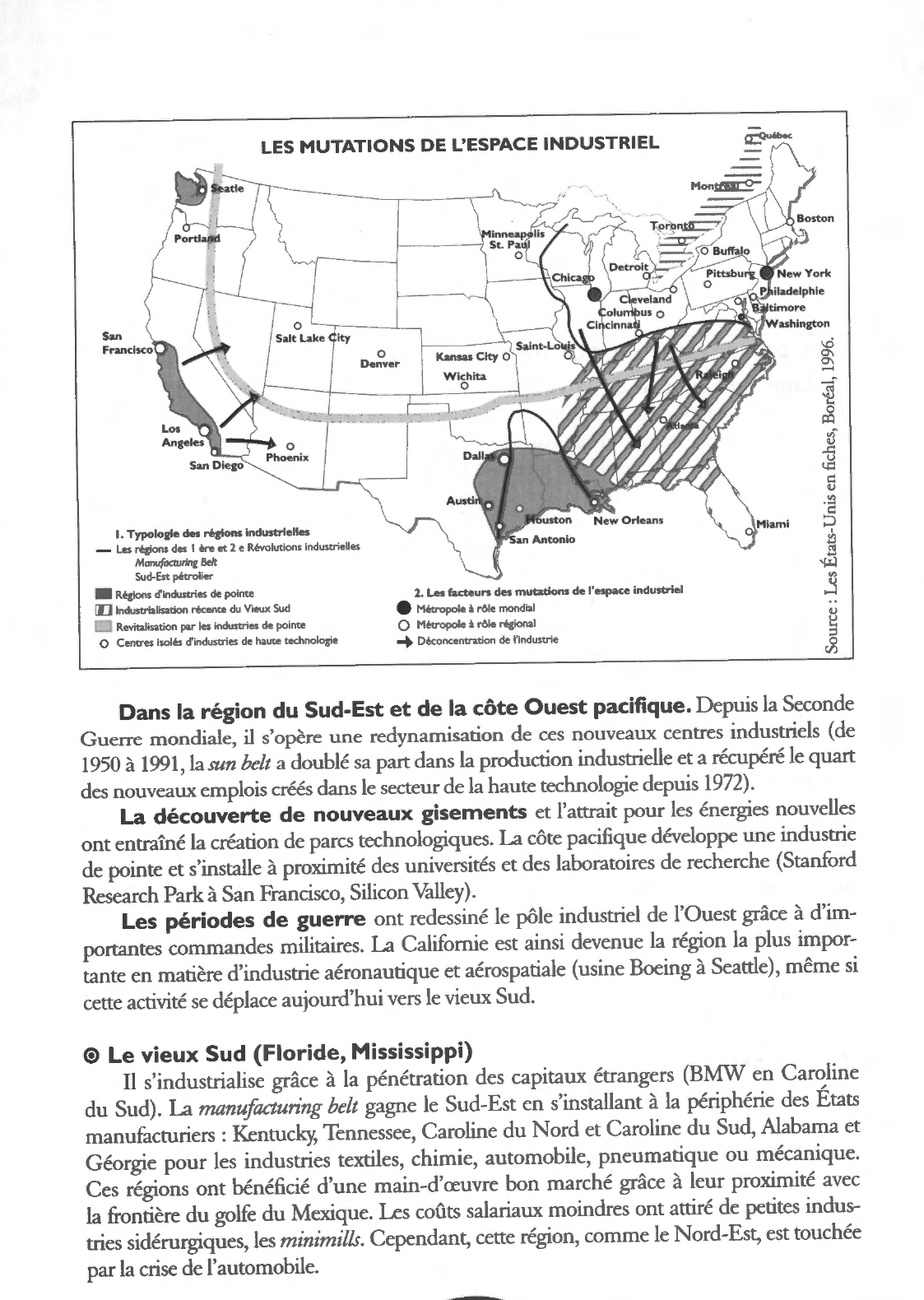 Prévisualisation du document LES MUTATIONS DE L'ESPACE INDUSTRIEL DES ETATS-UNIS