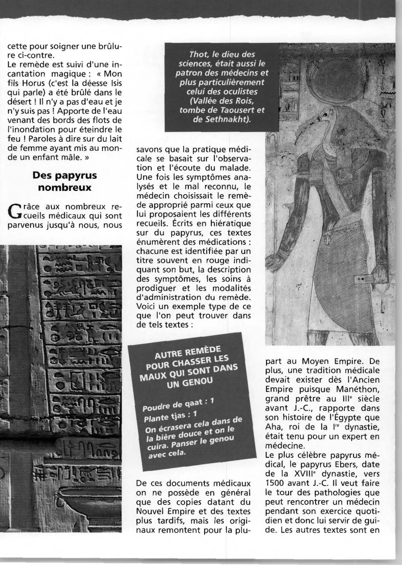 Prévisualisation du document Les papyrus médicaux