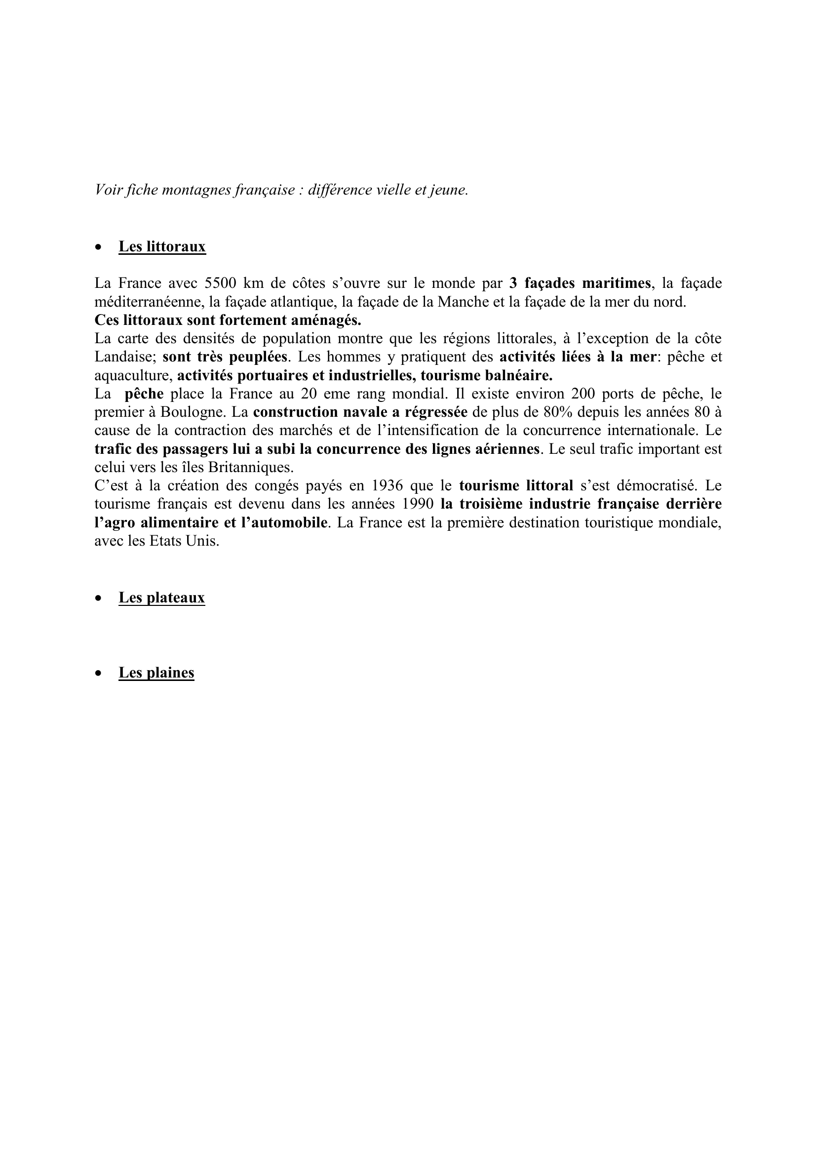 Prévisualisation du document Les paysages Français
Fiche composée par sylvain
sylvain.