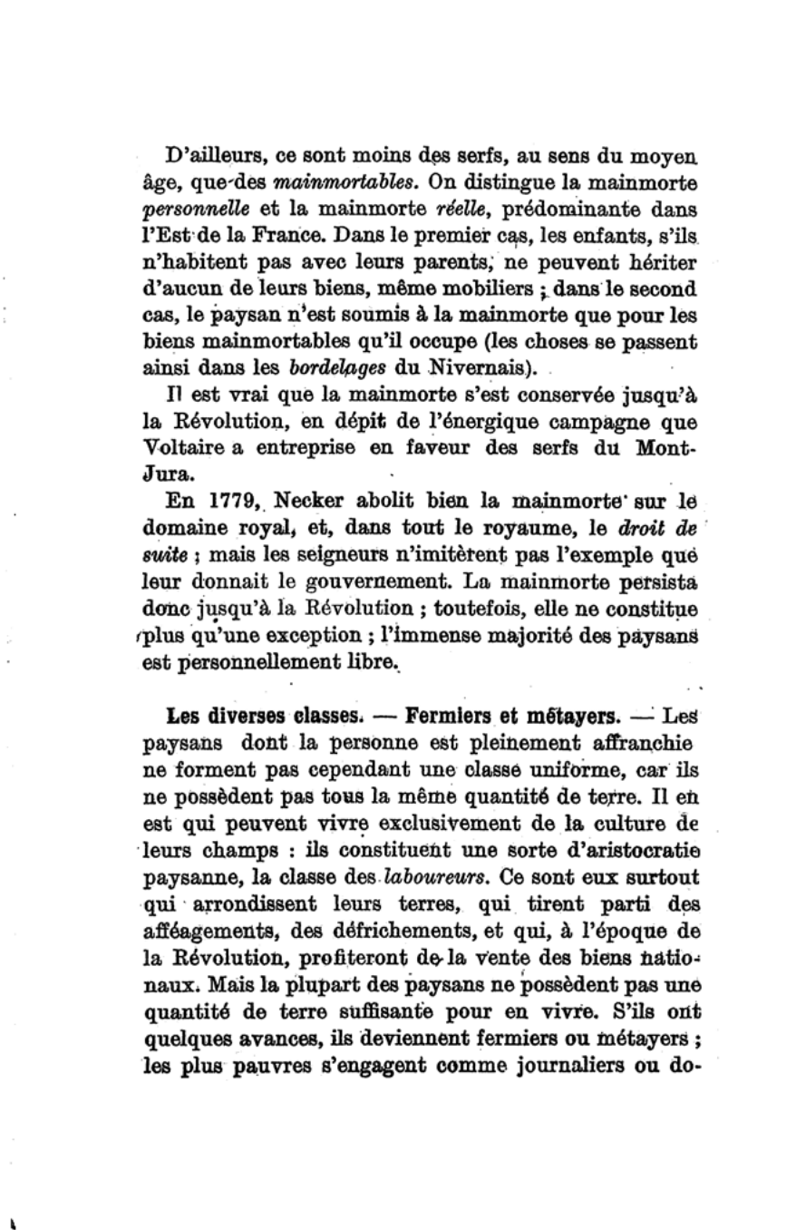Prévisualisation du document LES PAYSANS ET L'AGRICULTURE AU XVIIIe siècle