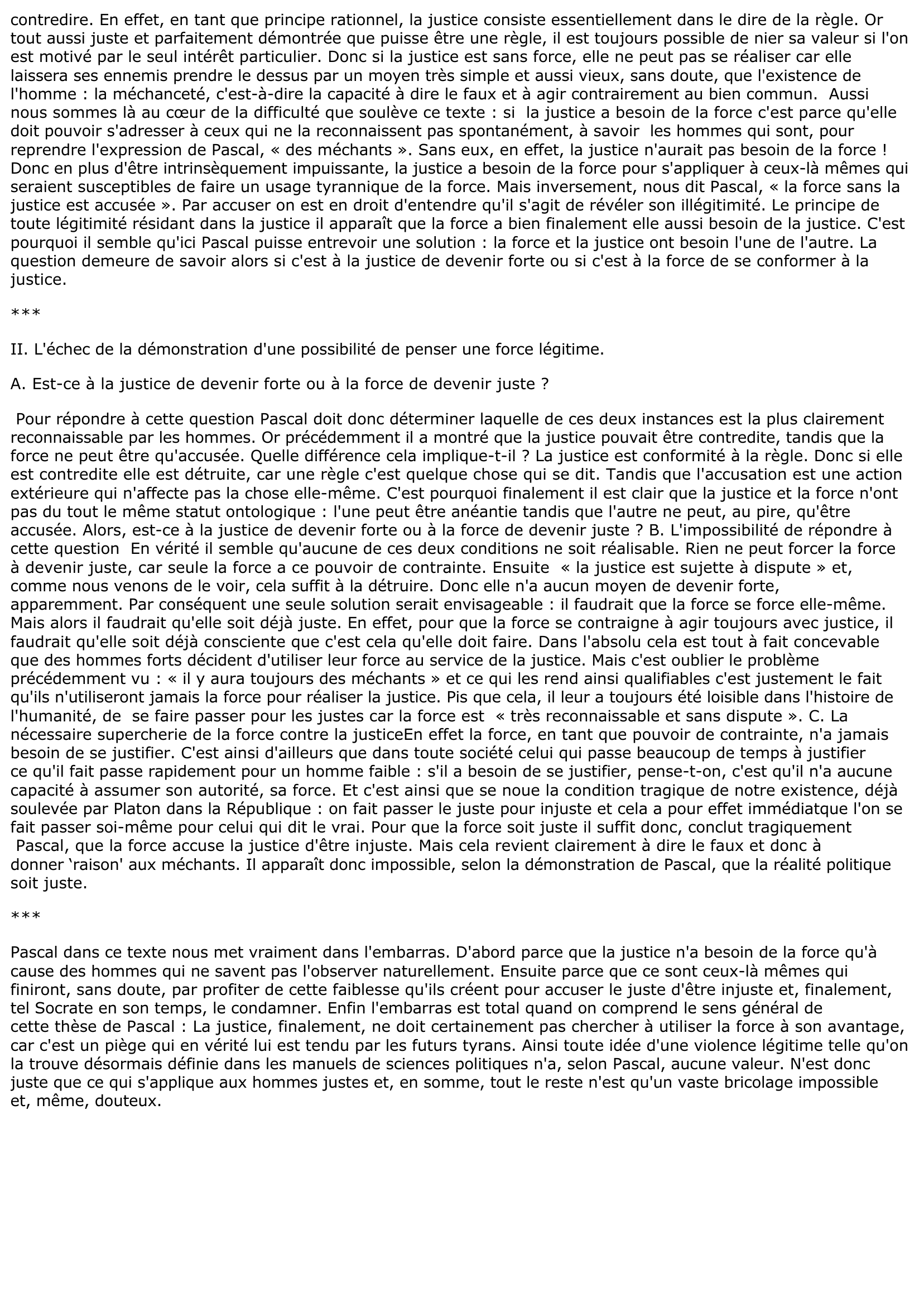 Prévisualisation du document Les pensées de Pascal, N° 103 (commentaire)