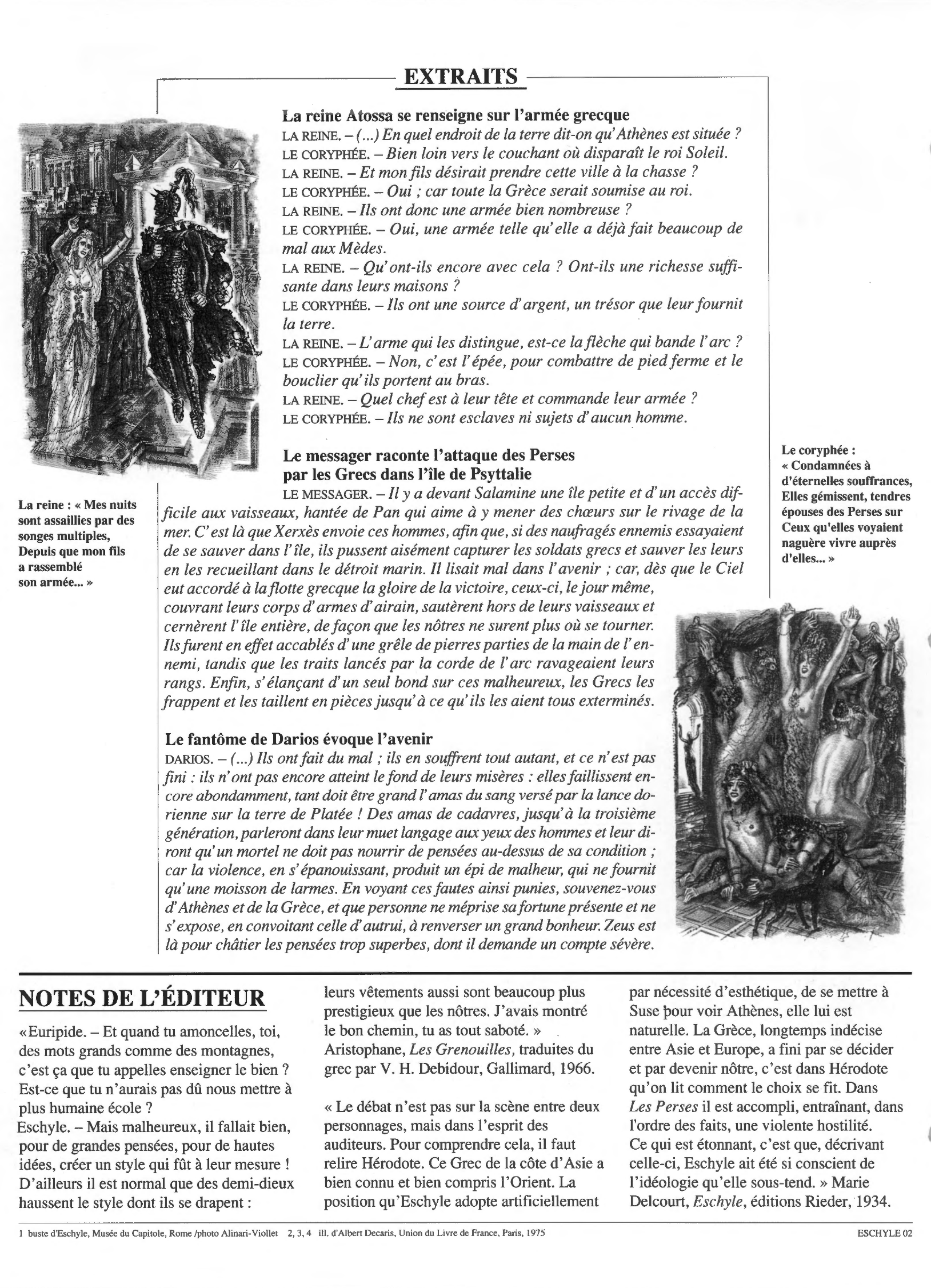 Prévisualisation du document Les Perses d'ESCHYLE