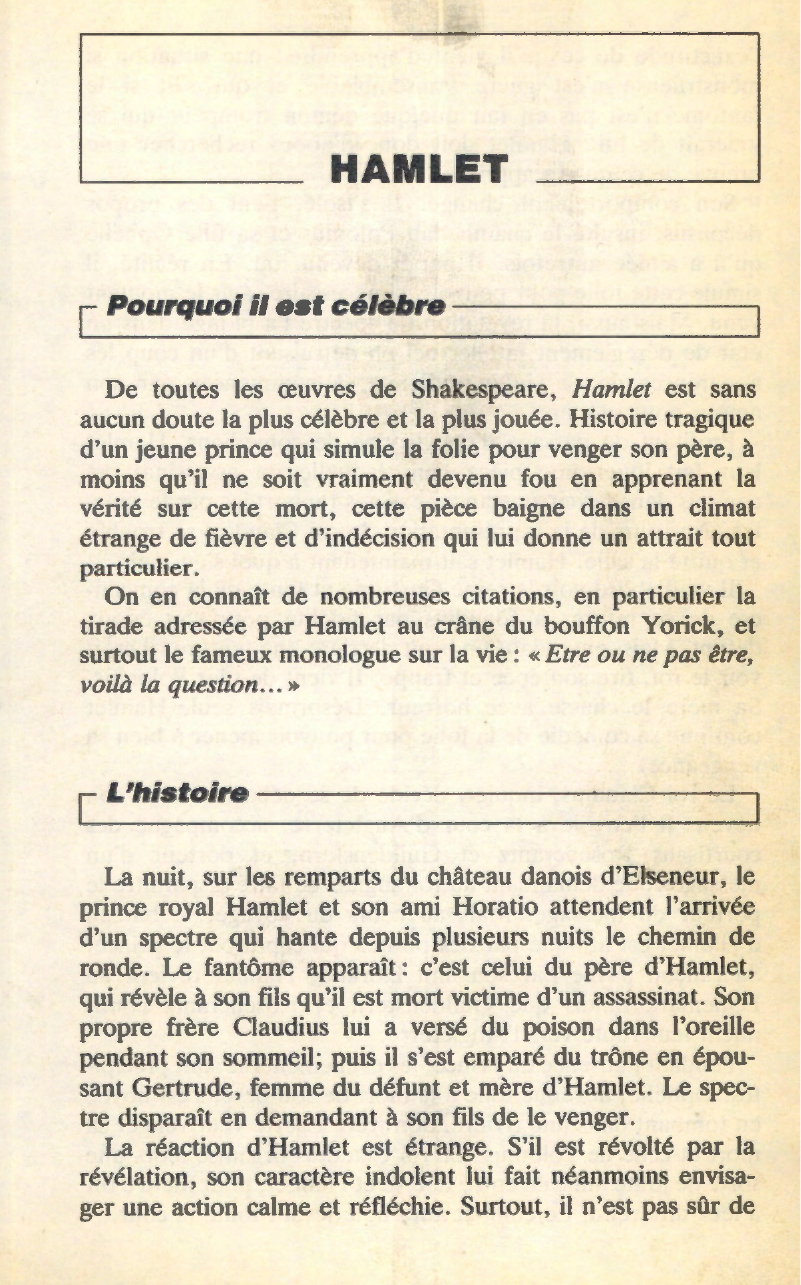 Prévisualisation du document Les personnages dans Hamlet