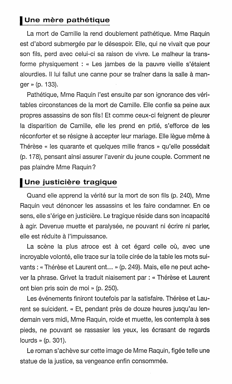 Prévisualisation du document Les personnages - Thérèse Raquin de Zola
