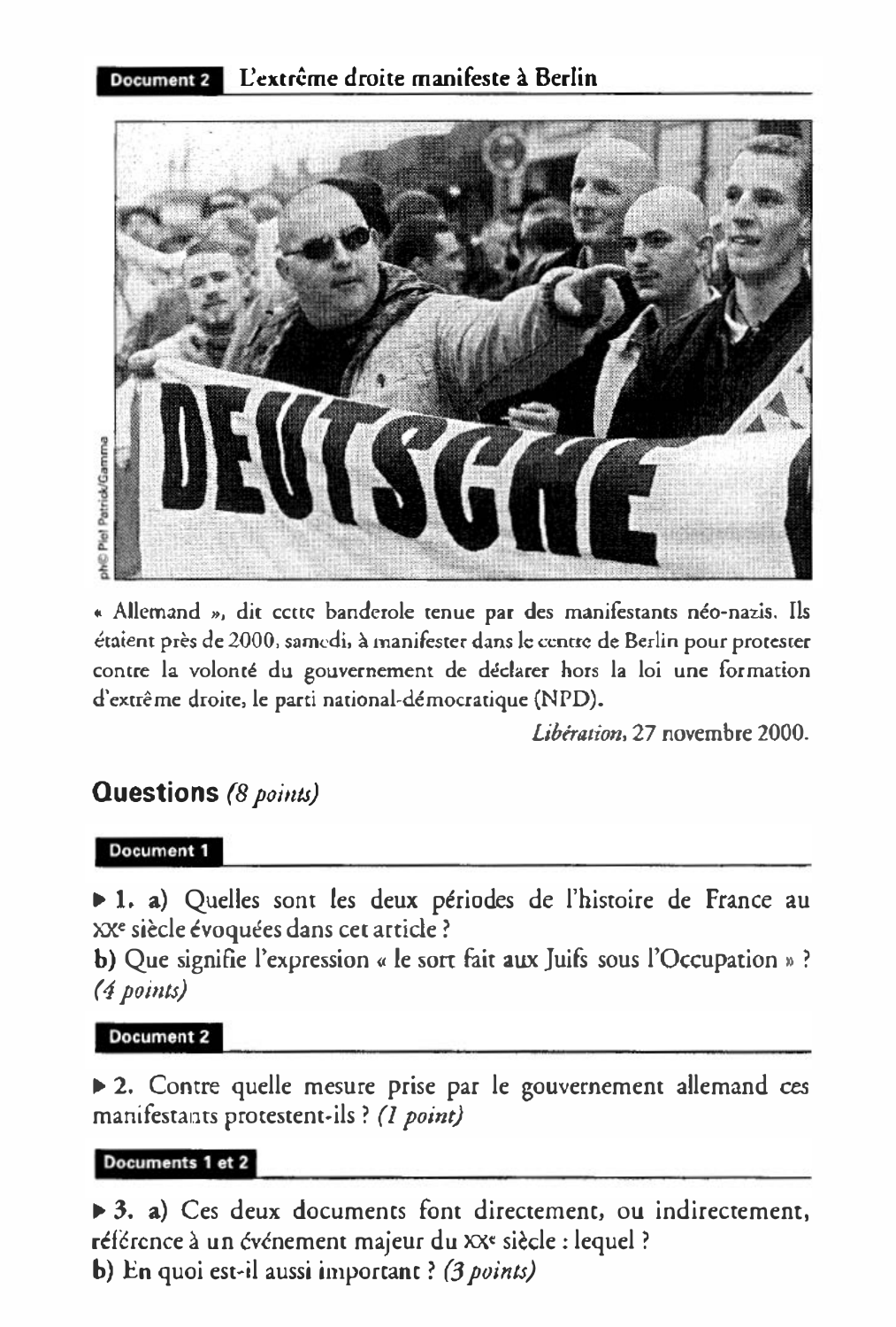 Prévisualisation du document Les peuples face à leur passé.