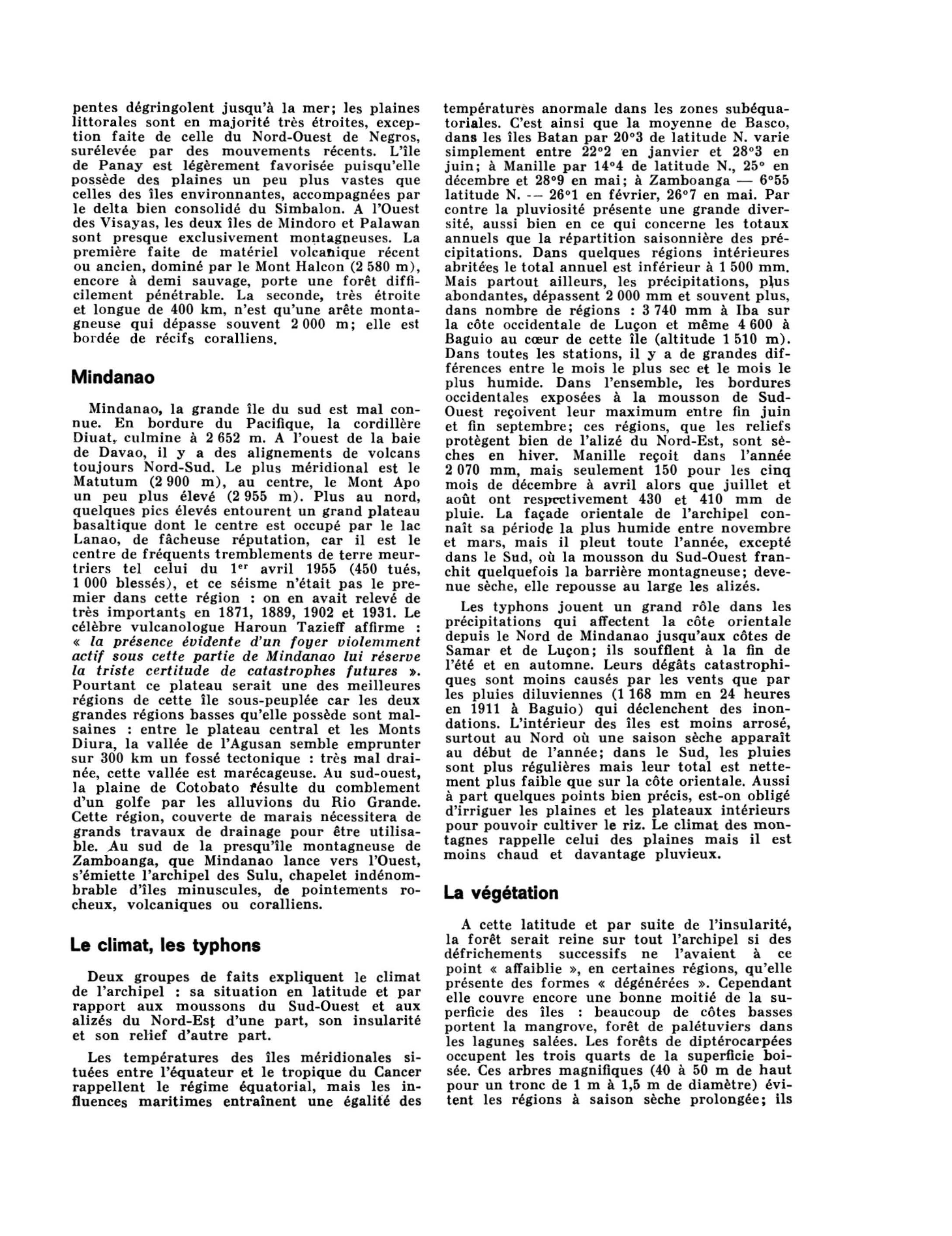 Prévisualisation du document LES PHILIPPINES DANS LES ANNÉES 1970 (géographie physique)