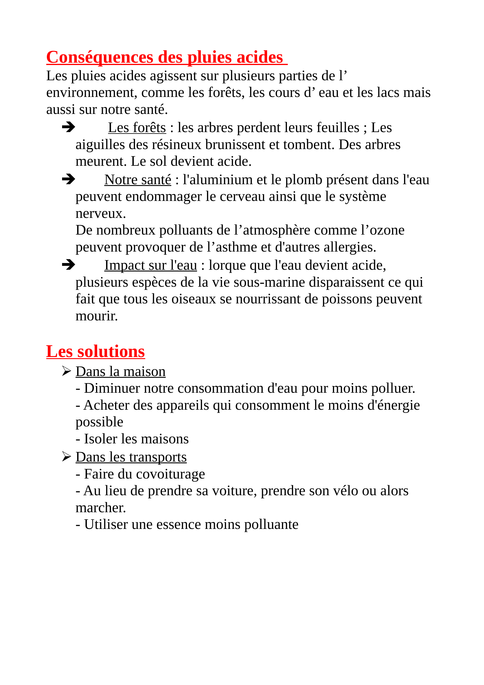 Prévisualisation du document Les Pluies Acides