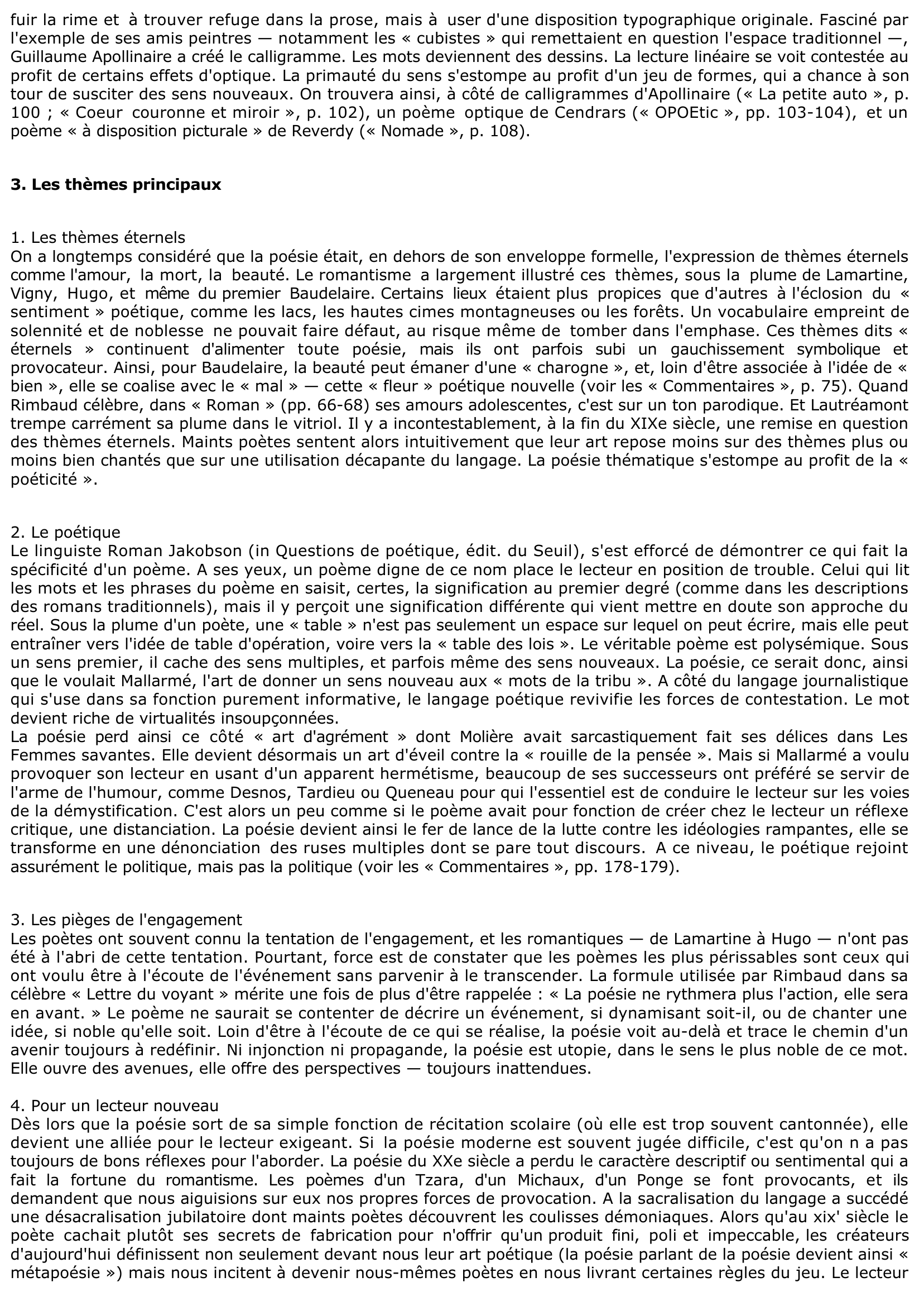 Prévisualisation du document Les Poètes français des XIXe et XXe siècles