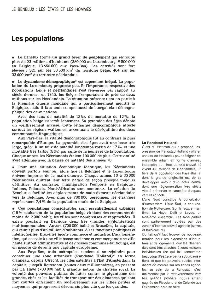 Prévisualisation du document Les populations du BENELUX (en 1980)