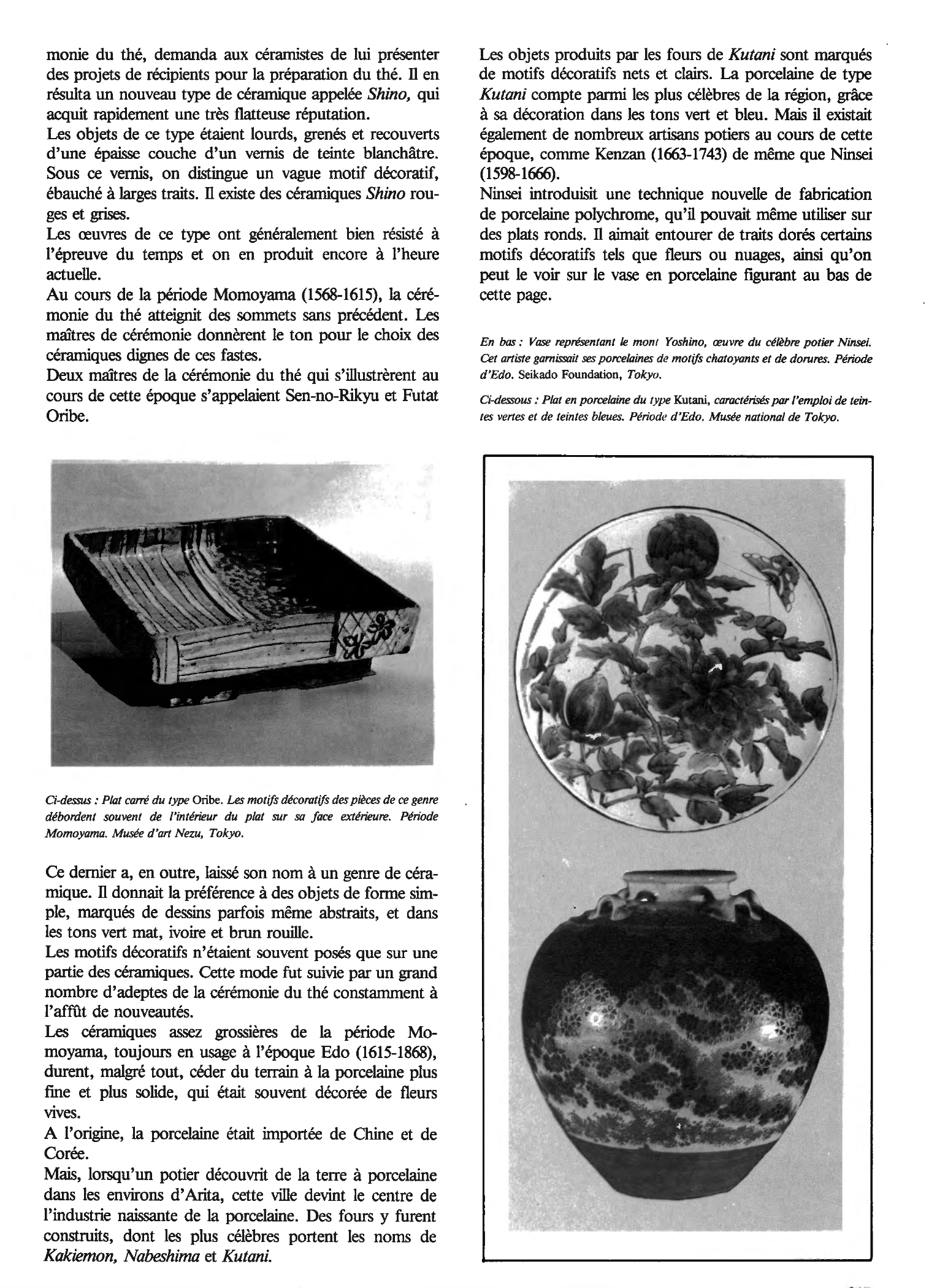 Prévisualisation du document Les poteries Japonaises
