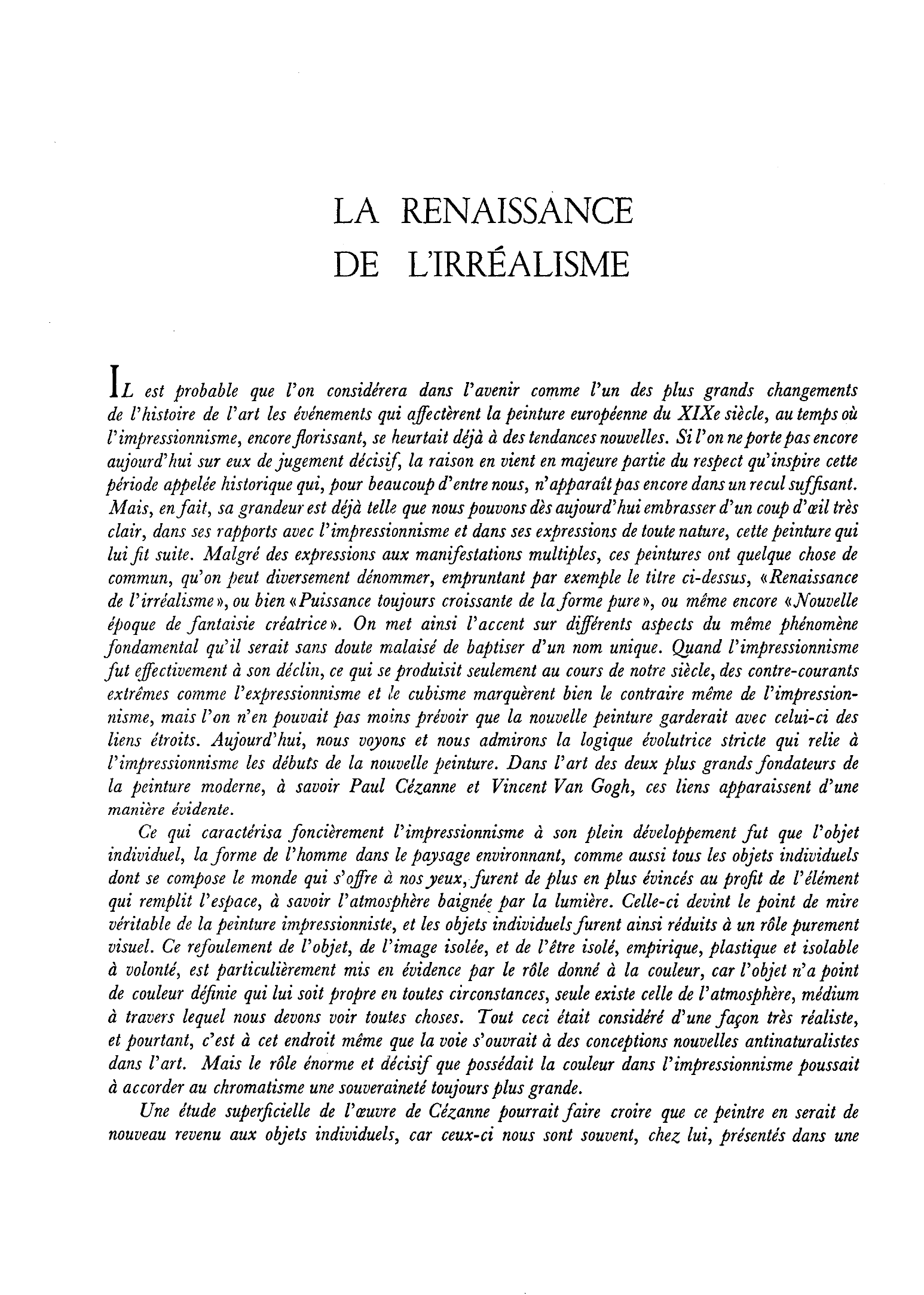 Prévisualisation du document LES  PRÉCURSEURS  DE LA  PEINTURE  CONTEMPORAINE : LA RENAISSANCE  DE L'IRRÉALISME