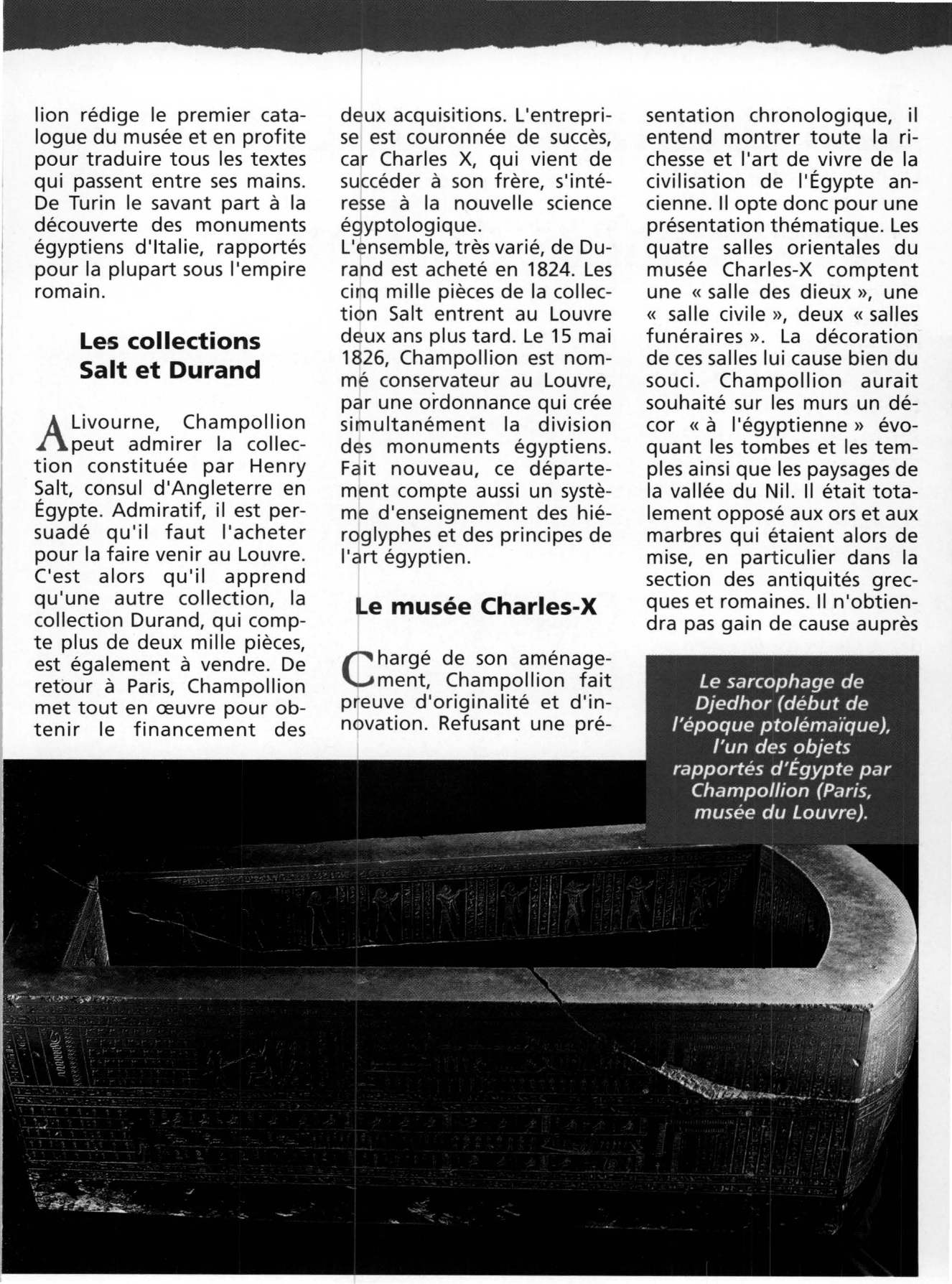 Prévisualisation du document Les premières collections égyptiennes du Louvre