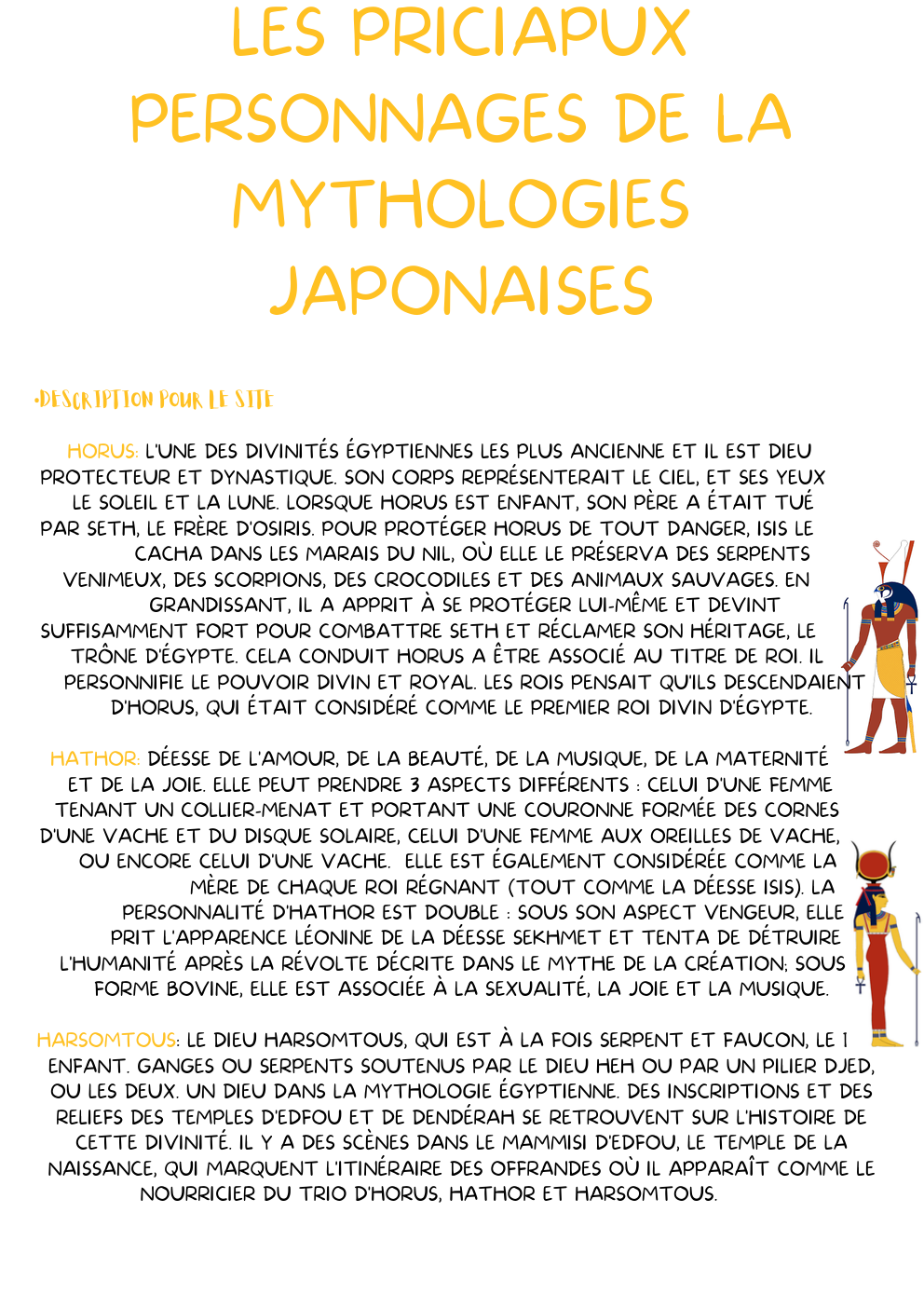 Prévisualisation du document Les principaux personnages de la mythologie japonaise