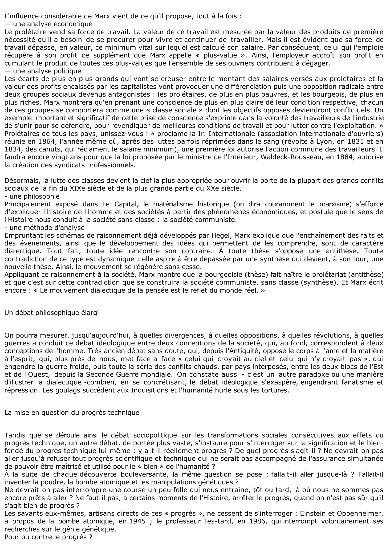 Prévisualisation du document LES PROBLÈMES DE LA SOCIÉTÉ INDUSTRIELLE