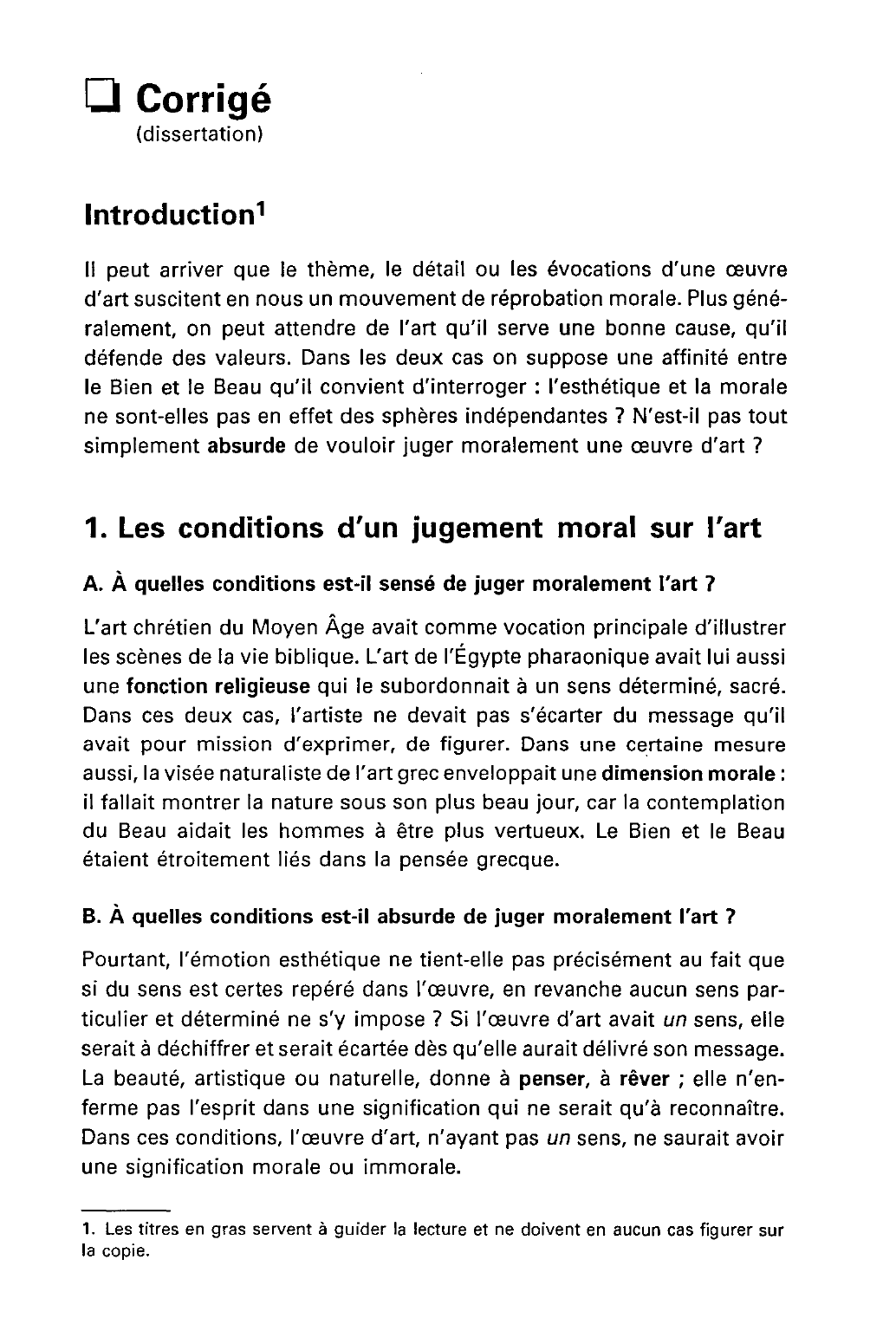 Prévisualisation du document Les rapports entre l'éthique et l'esthétique.