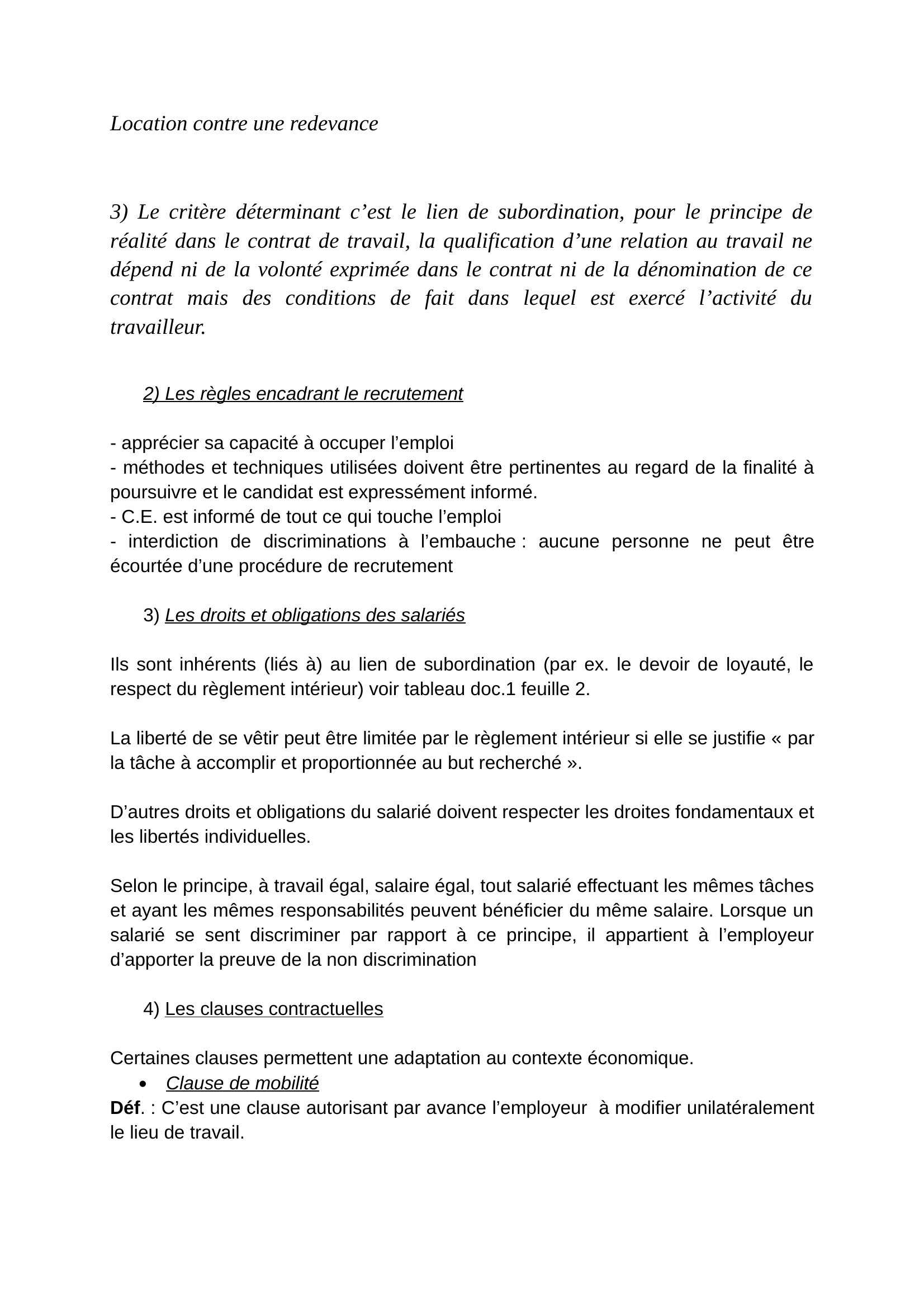 Prévisualisation du document LES REGIMES JURIDIQUES DE L'ACTIVITE PROFESSIONNELLE