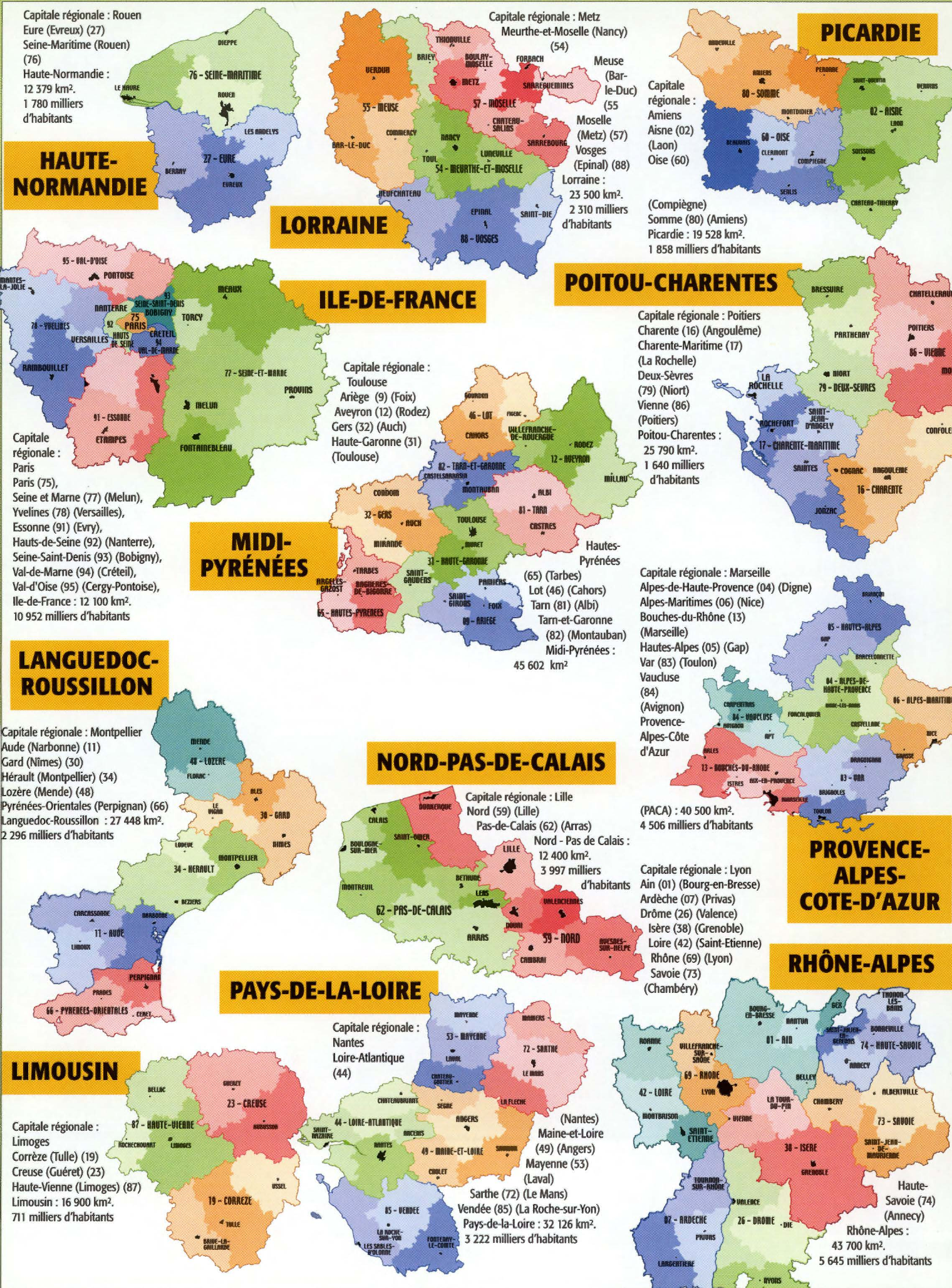 Prévisualisation du document Les régions administratives françaises